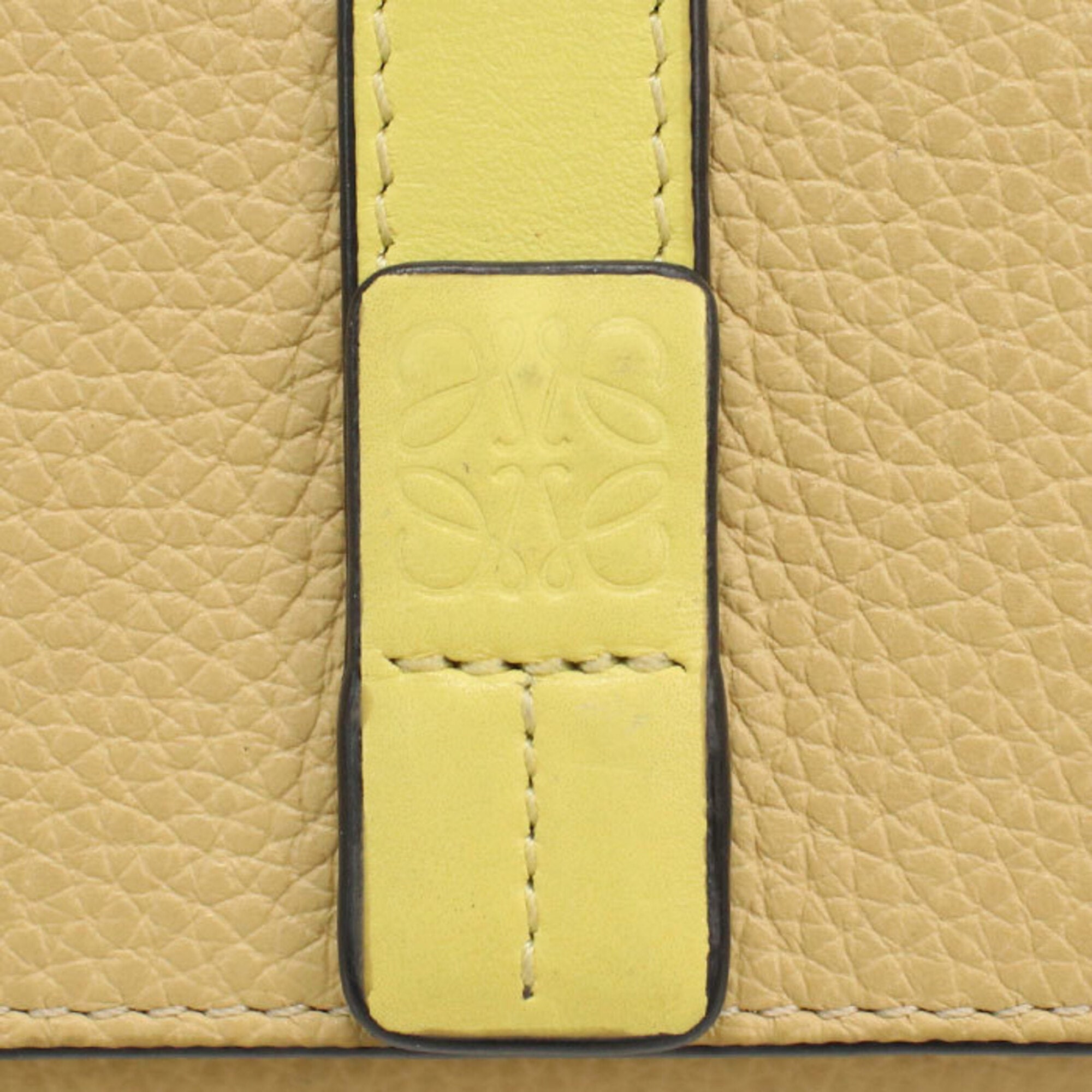 Loewe Beige Leather Wallet (Tri-Fold) (Pre-Owned)