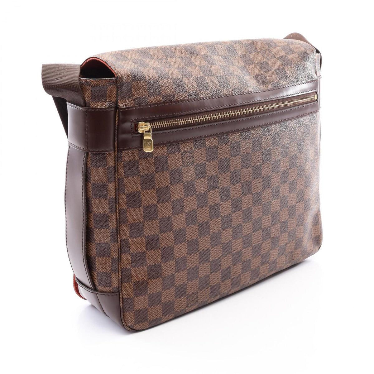 Louis Vuitton Brown Damier Canvas Coated Canvas Leather Handbag Shoulder Bag (Pre-Owned)