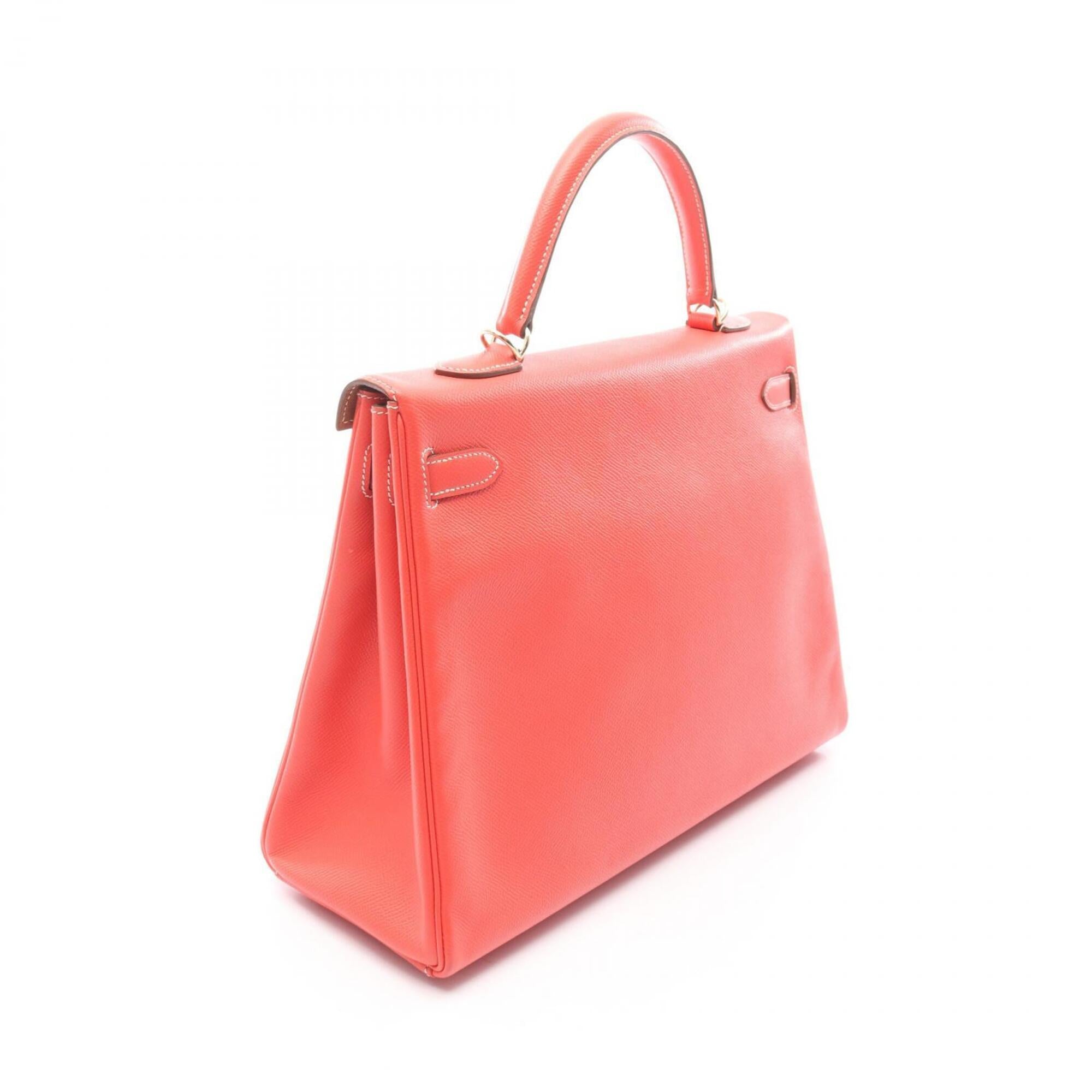 Hermes Brown Pink Rose Jaipur Epsom Leather Handbag (Pre-Owned)