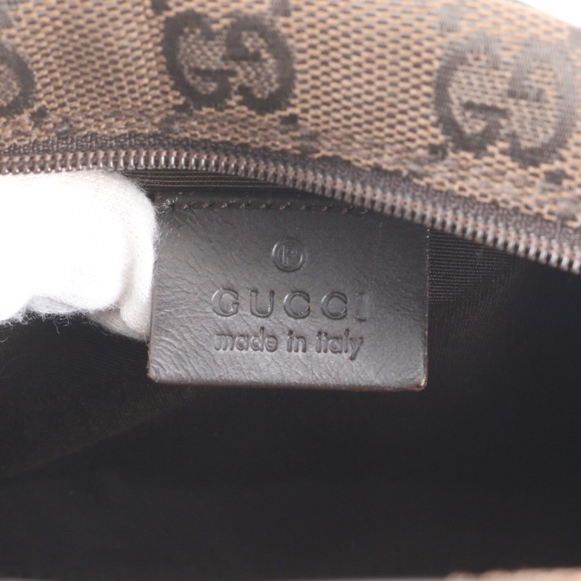 Gucci Gg Canvas Brown Dark Brown Gg Canvas Shoulder Bag (Pre-Owned)