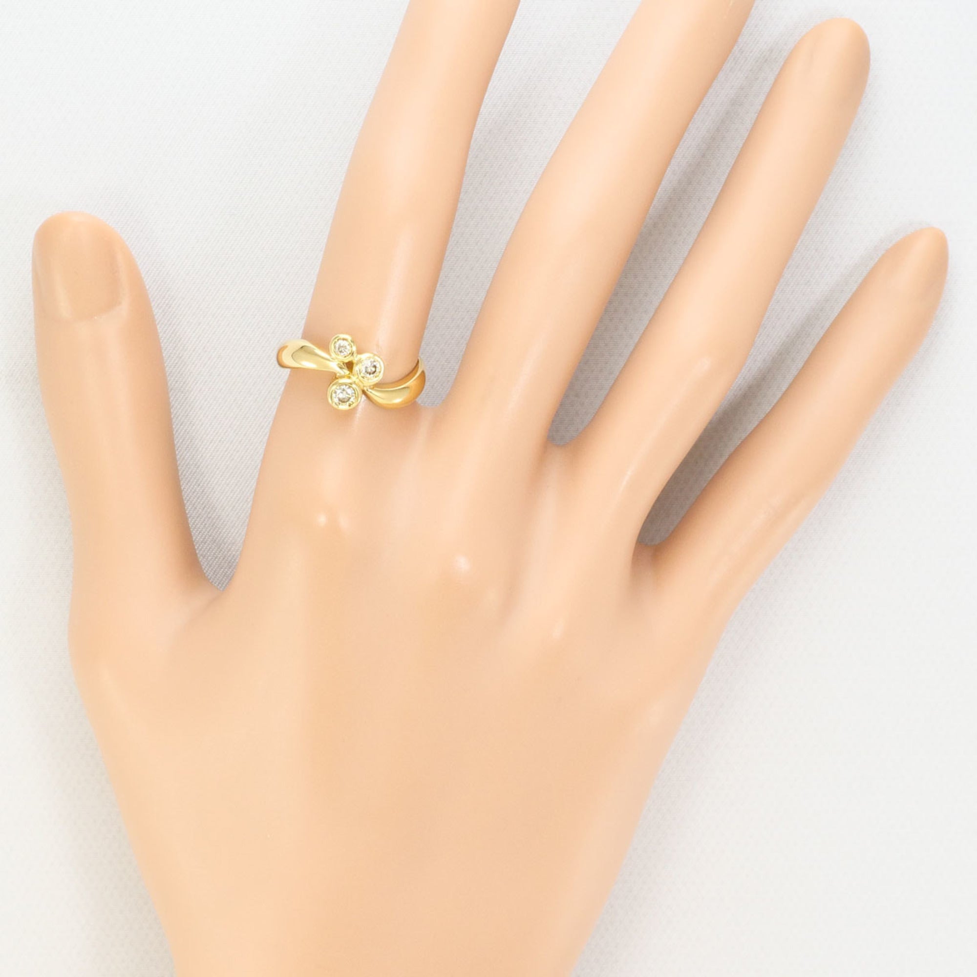 Unbranded Brown Yellow Gold Yellow Gold (18K) Band Ring (Pre-Owned)
