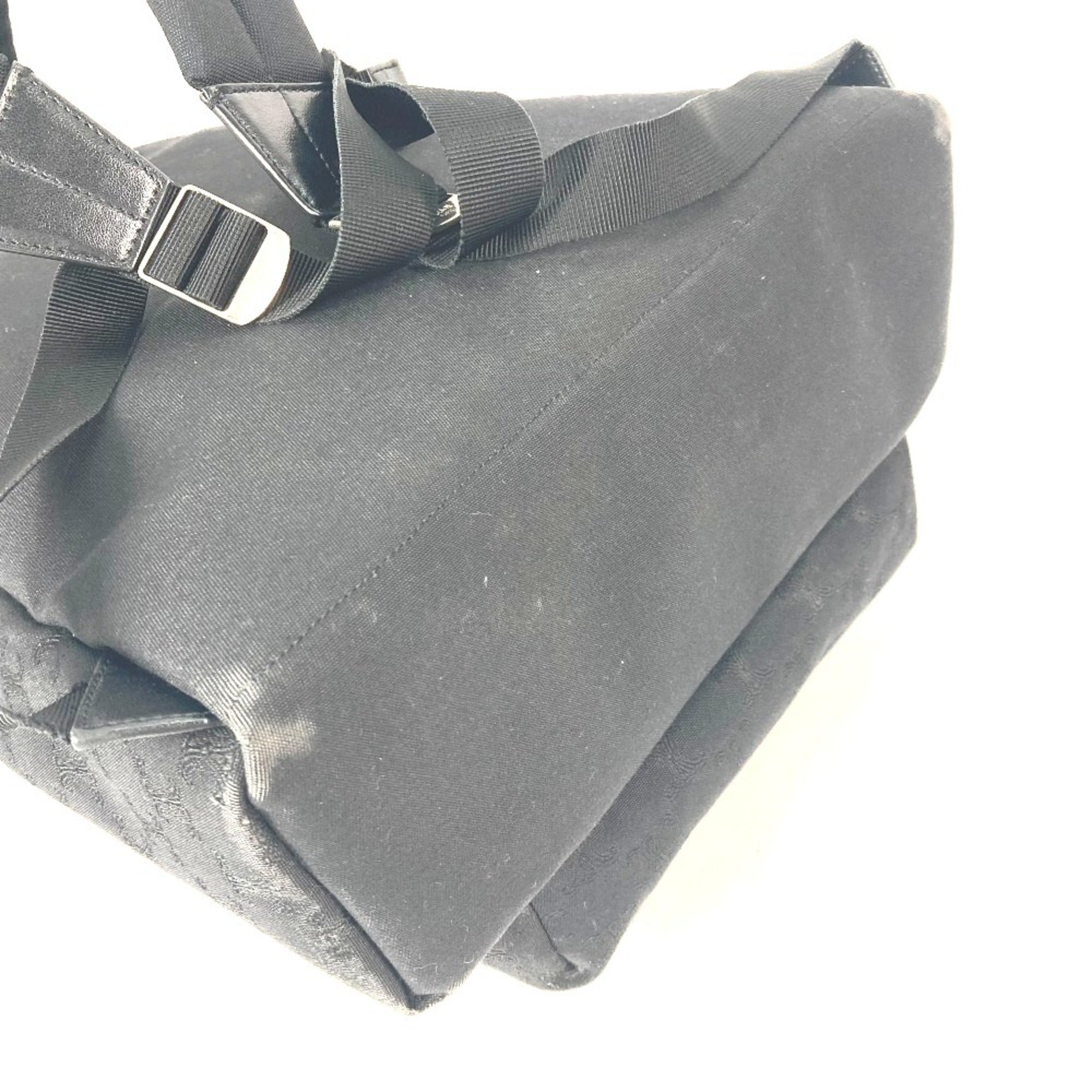 Celine Black Canvas Leather Backpack (Pre-Owned)