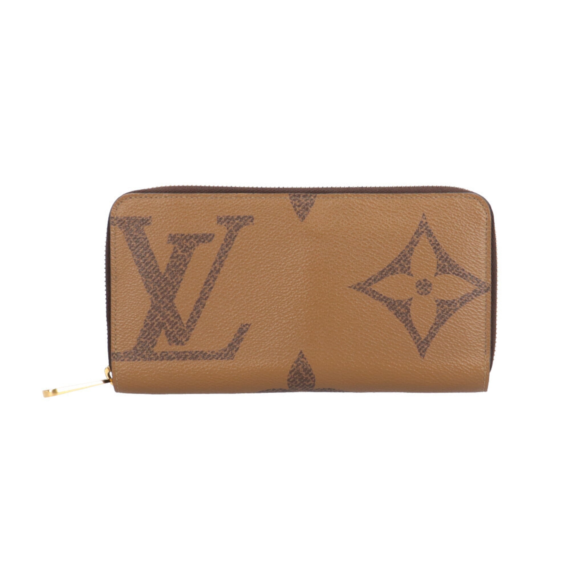 Louis Vuitton Monogram Brown Monogram Reverse Canvas Long Wallet (Bi-Fold) (Pre-Owned)