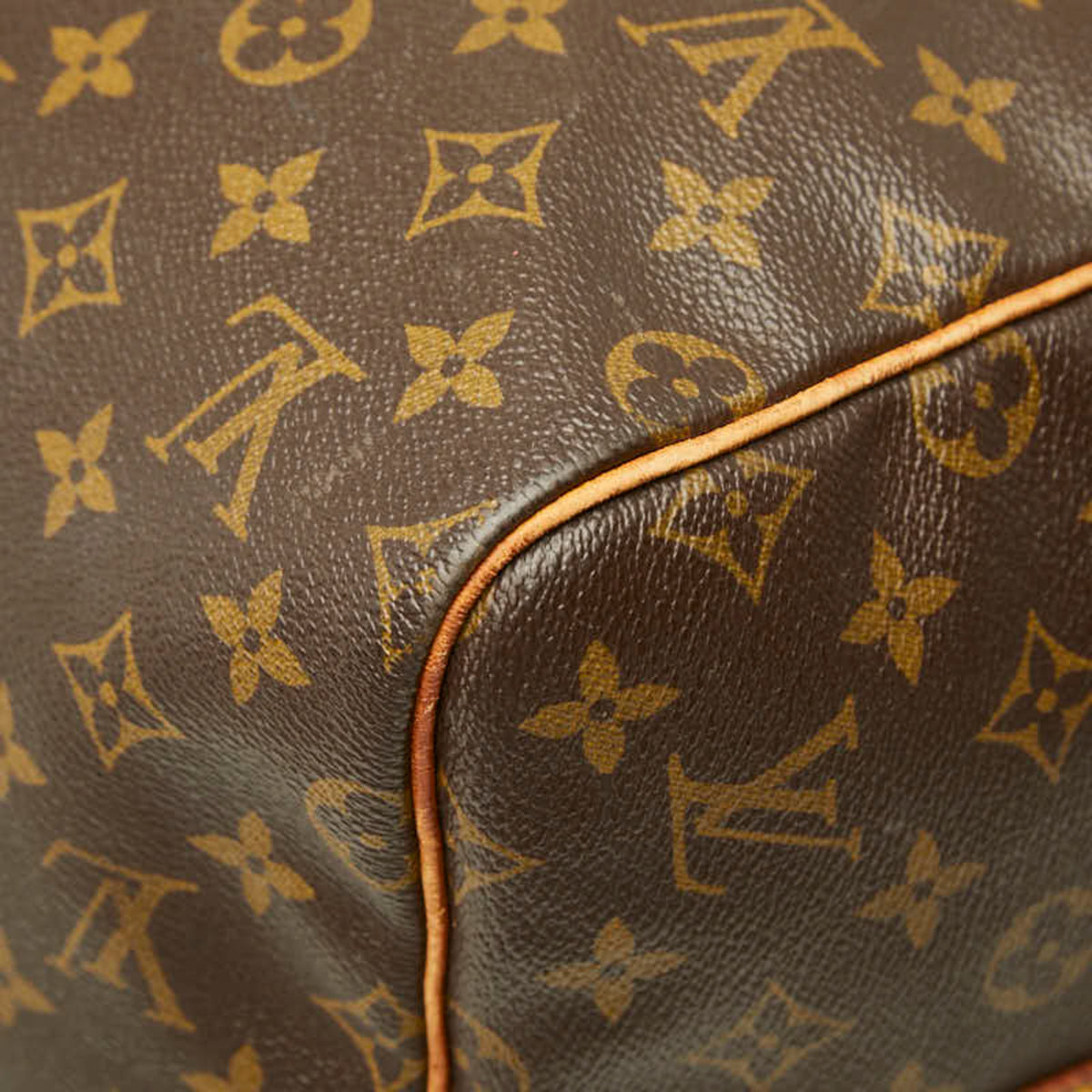 Louis Vuitton Brown Pvc Leather Boston Bag Shoulder Bag (Pre-Owned)