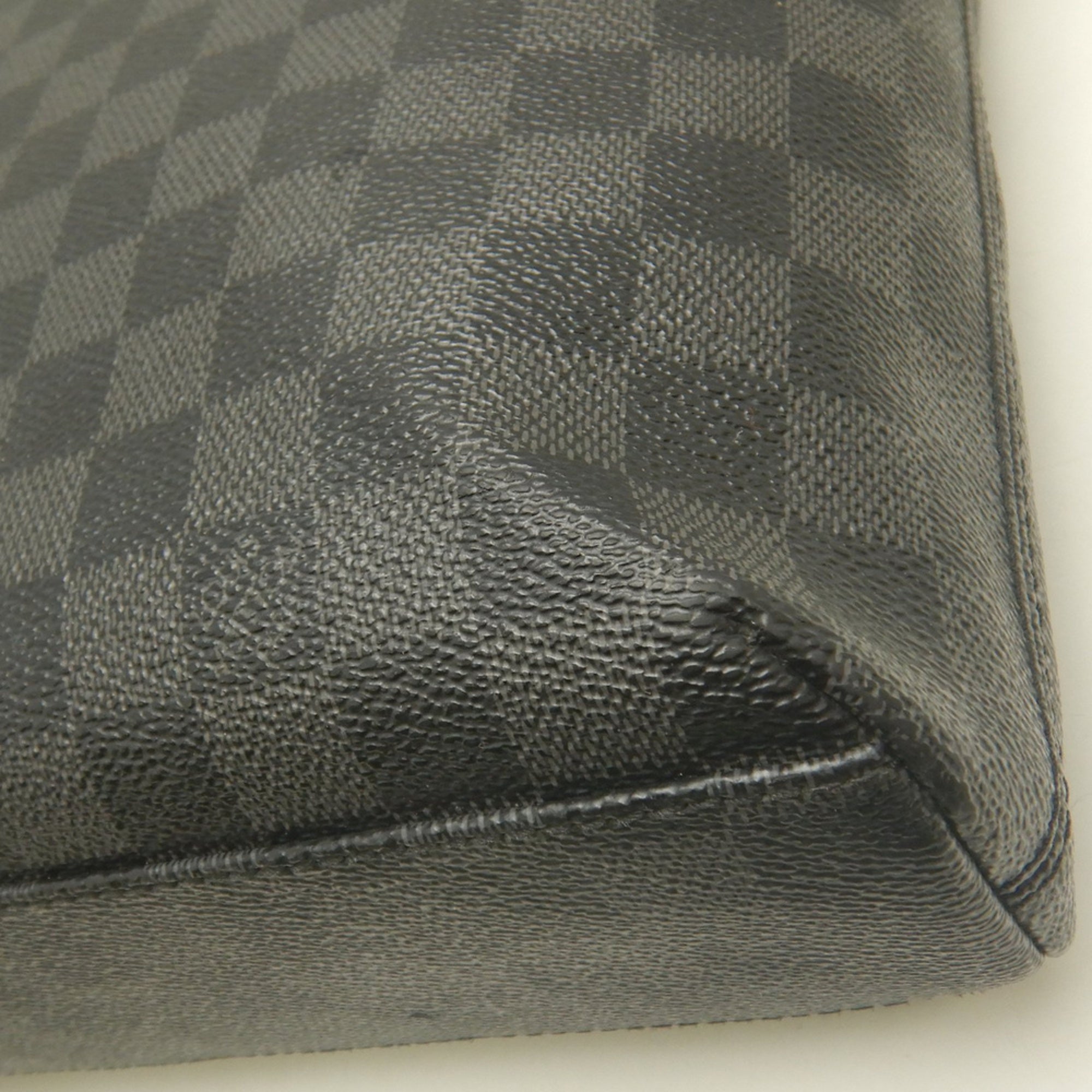 Louis Vuitton Noir Damier Canvas Shoulder Bag (Pre-Owned)