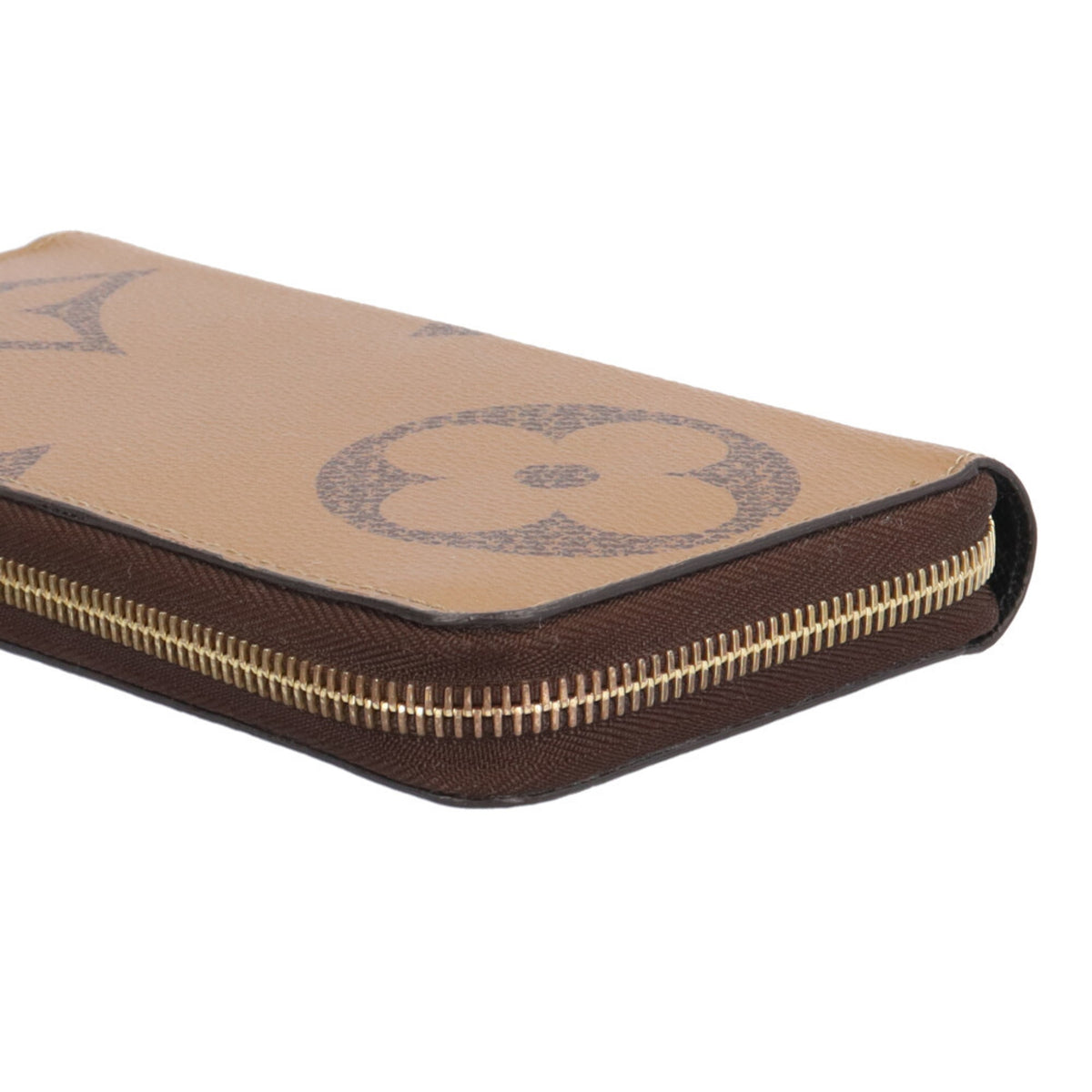 Louis Vuitton Brown Monogram Long Wallet (Bi-Fold) (Pre-Owned)