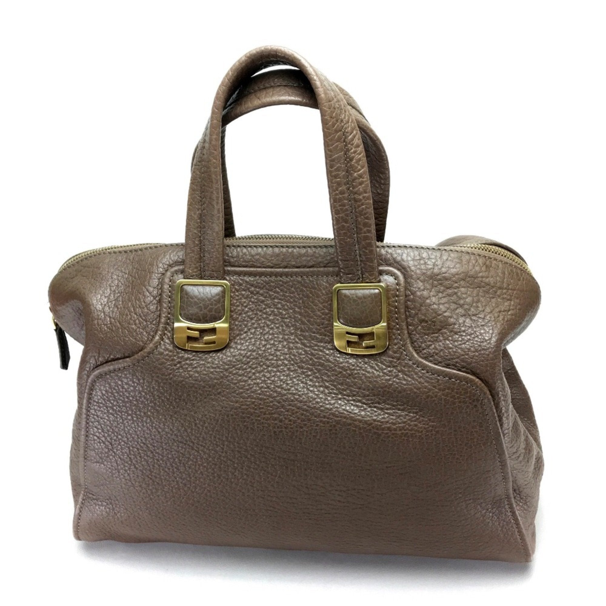 Fendi Brown Leather Handbag (Pre-Owned)