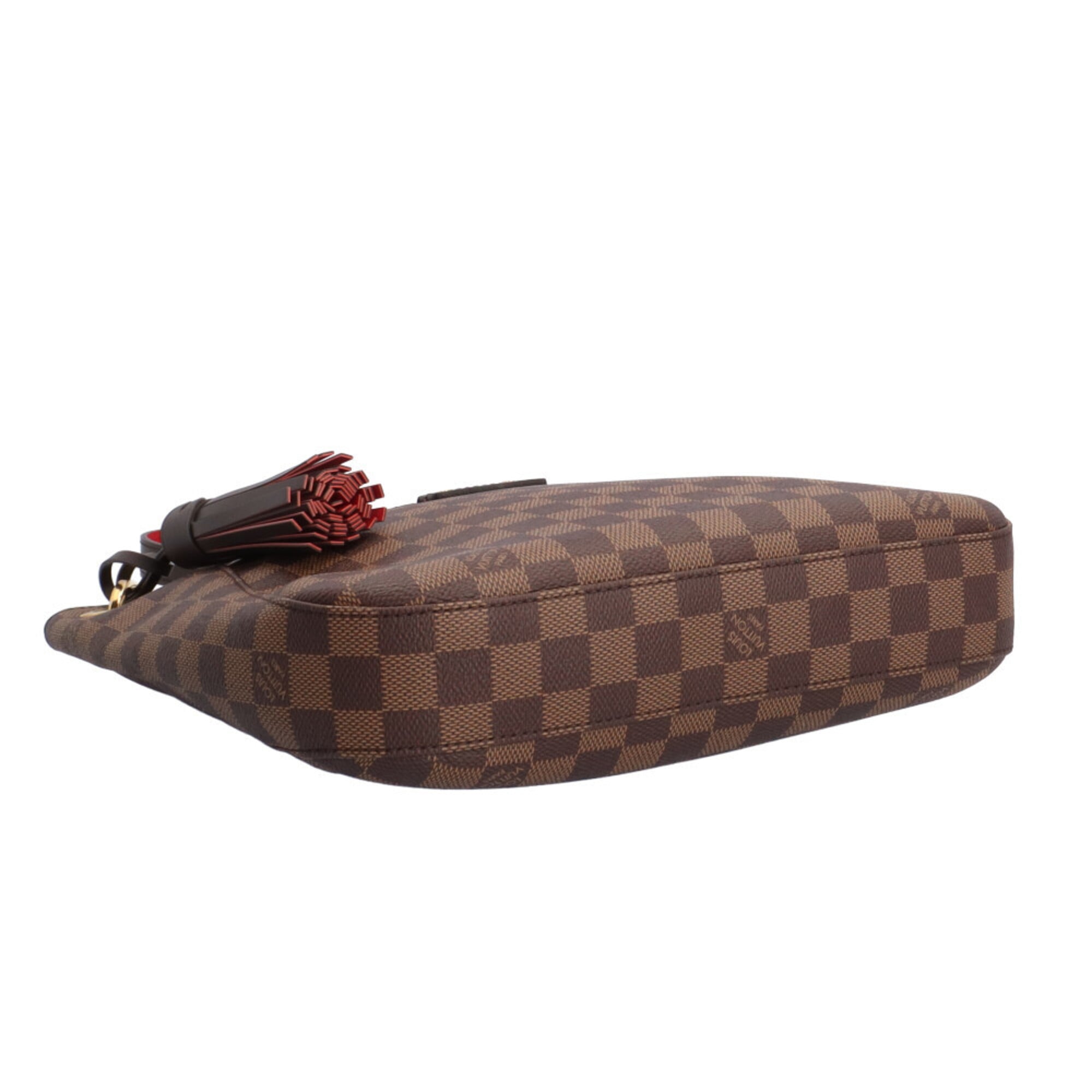Louis Vuitton Damier Brown Red Color Damier Canvas Shoulder Bag (Pre-Owned)