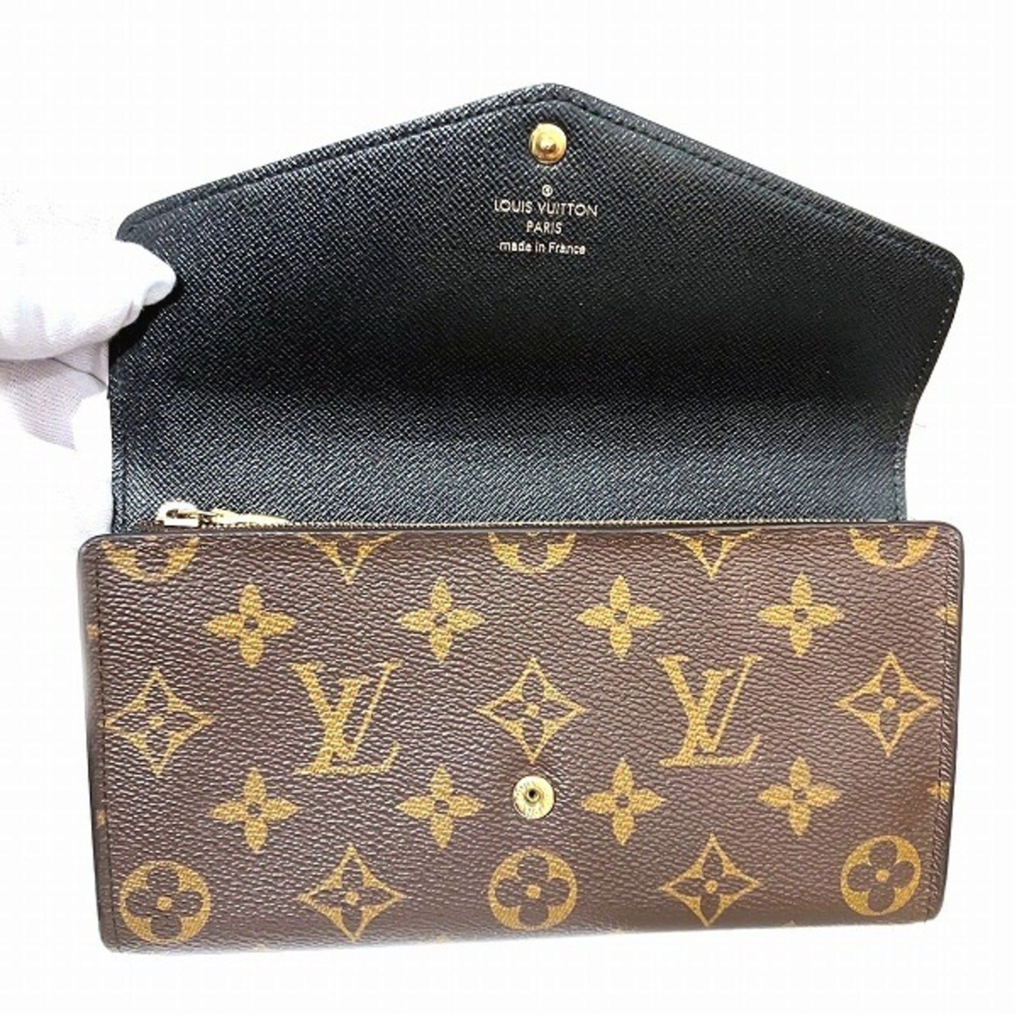 Louis Vuitton Brown Monogram Canvas Pvc Coated Canvas Leather Long Wallet (Bi-Fold) (Pre-Owned)