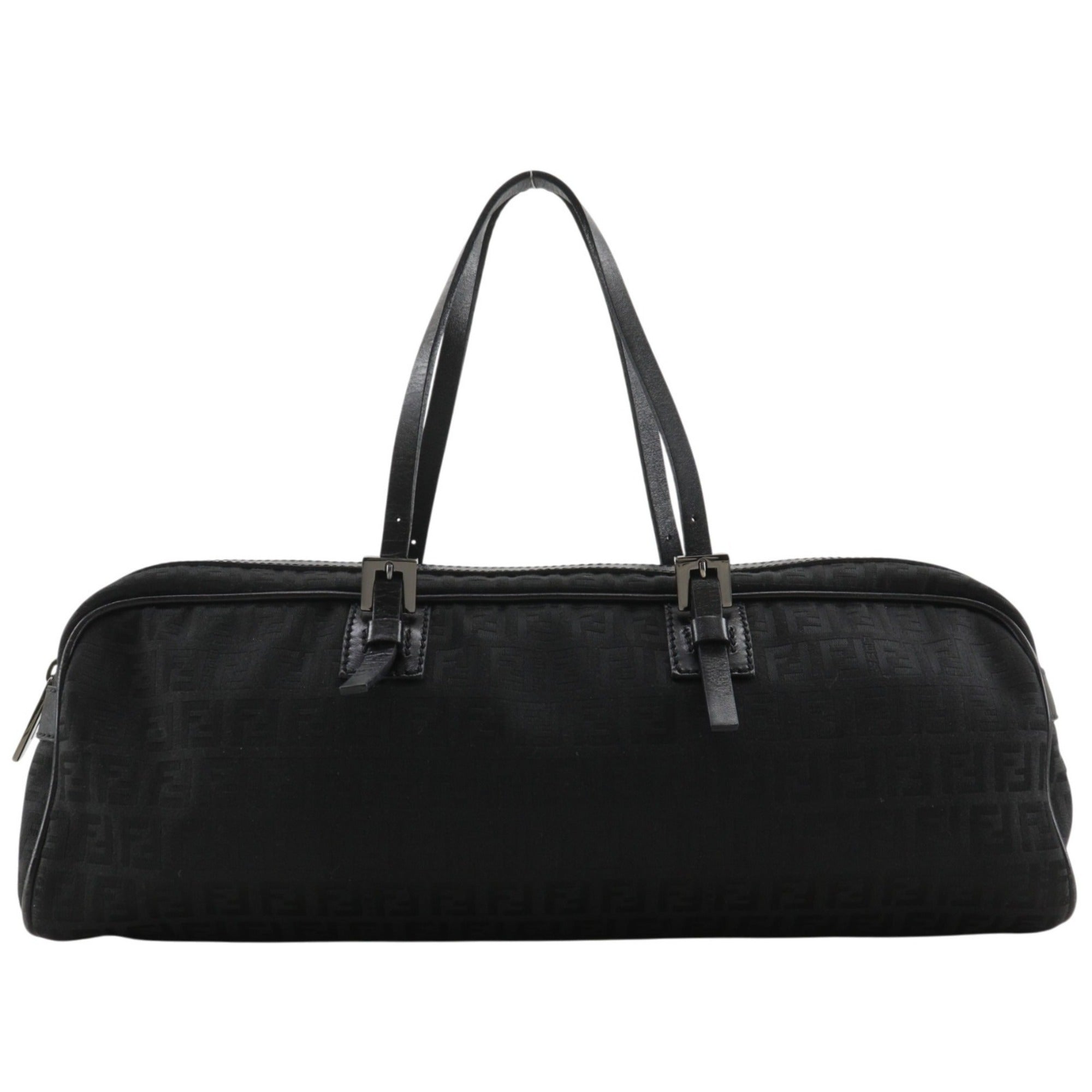 Fendi Zucchino Black Nylon Canvas Tote Bag (Pre-Owned)