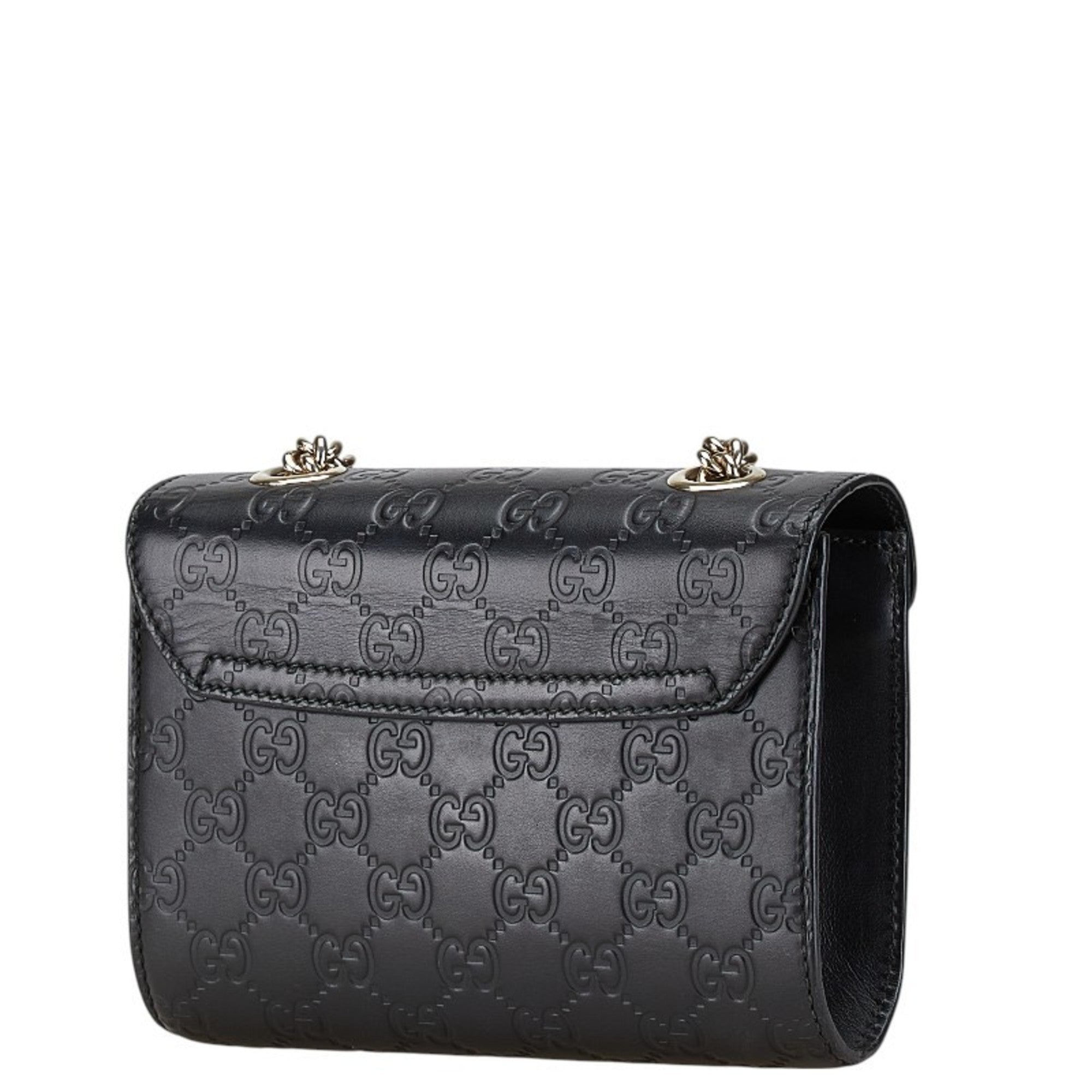 Gucci Horsebit Black Leather Shoulder Bag (Pre-Owned)