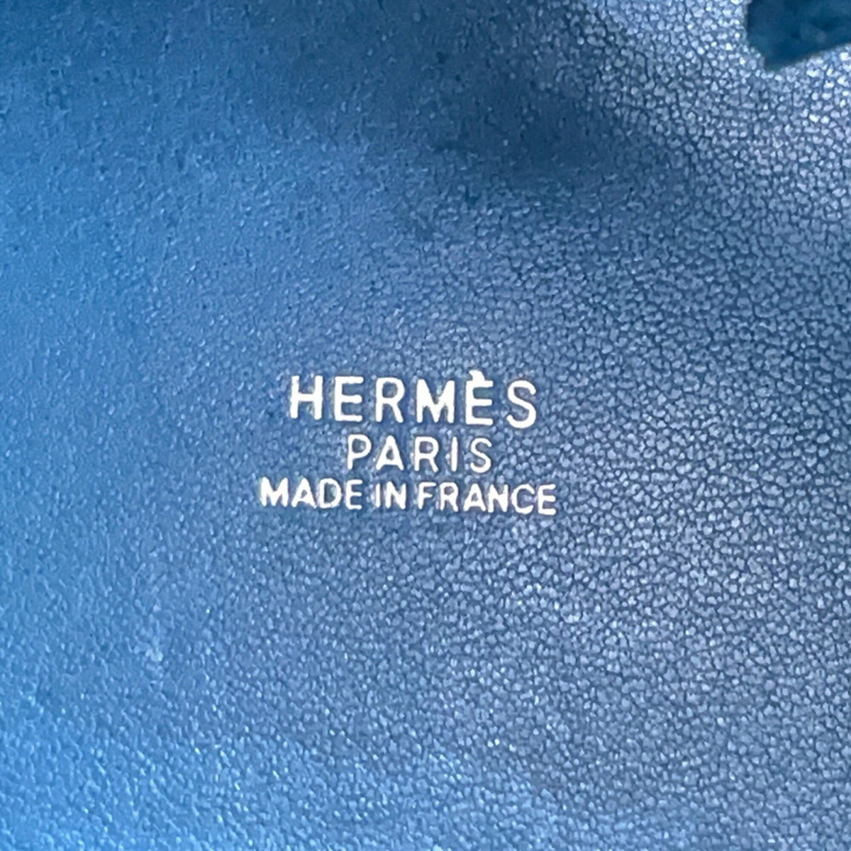 Hermes Blue Swift Leather Suede Handbag (Pre-Owned)