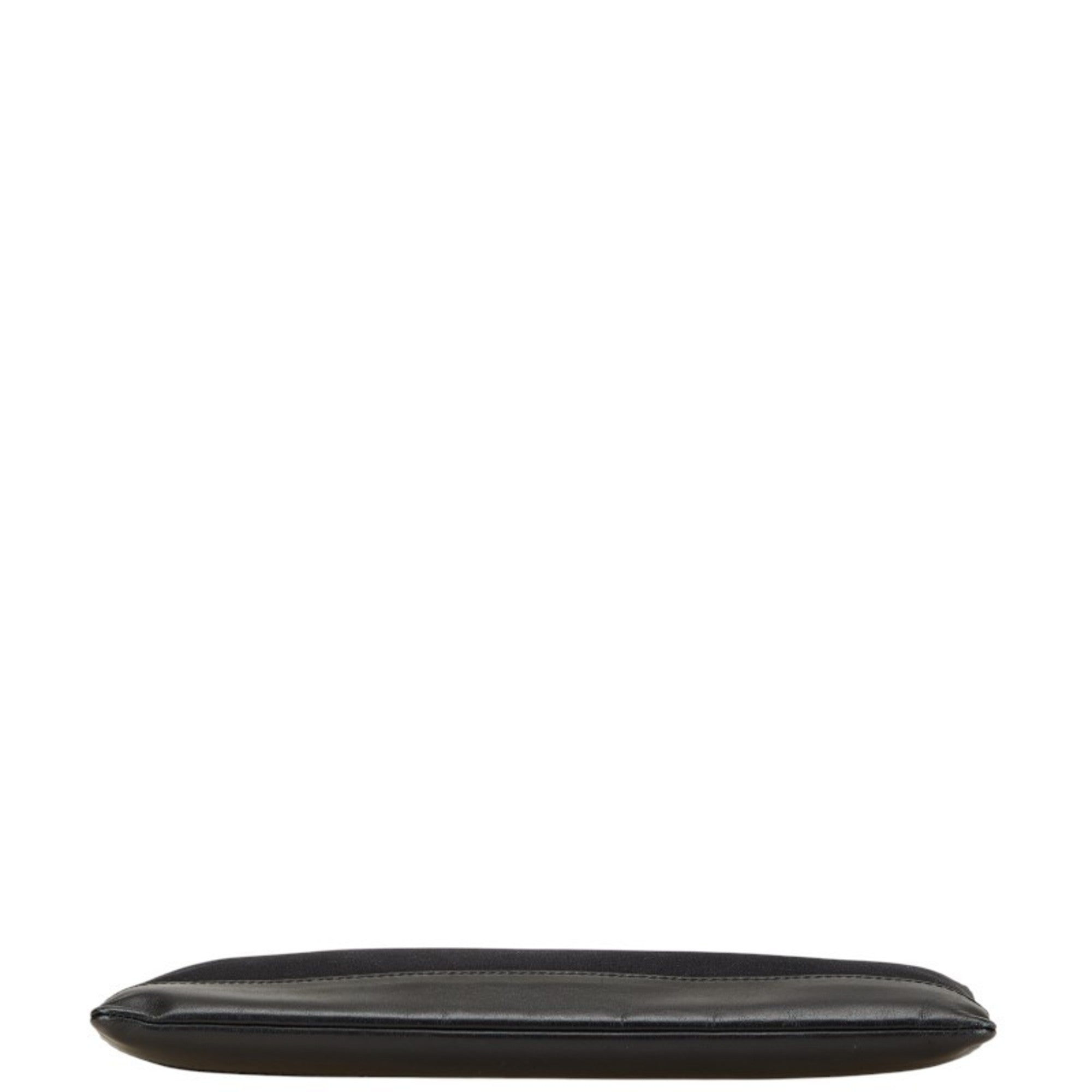 Balenciaga Black Canvas Leather Clutch Bag (Pre-Owned)