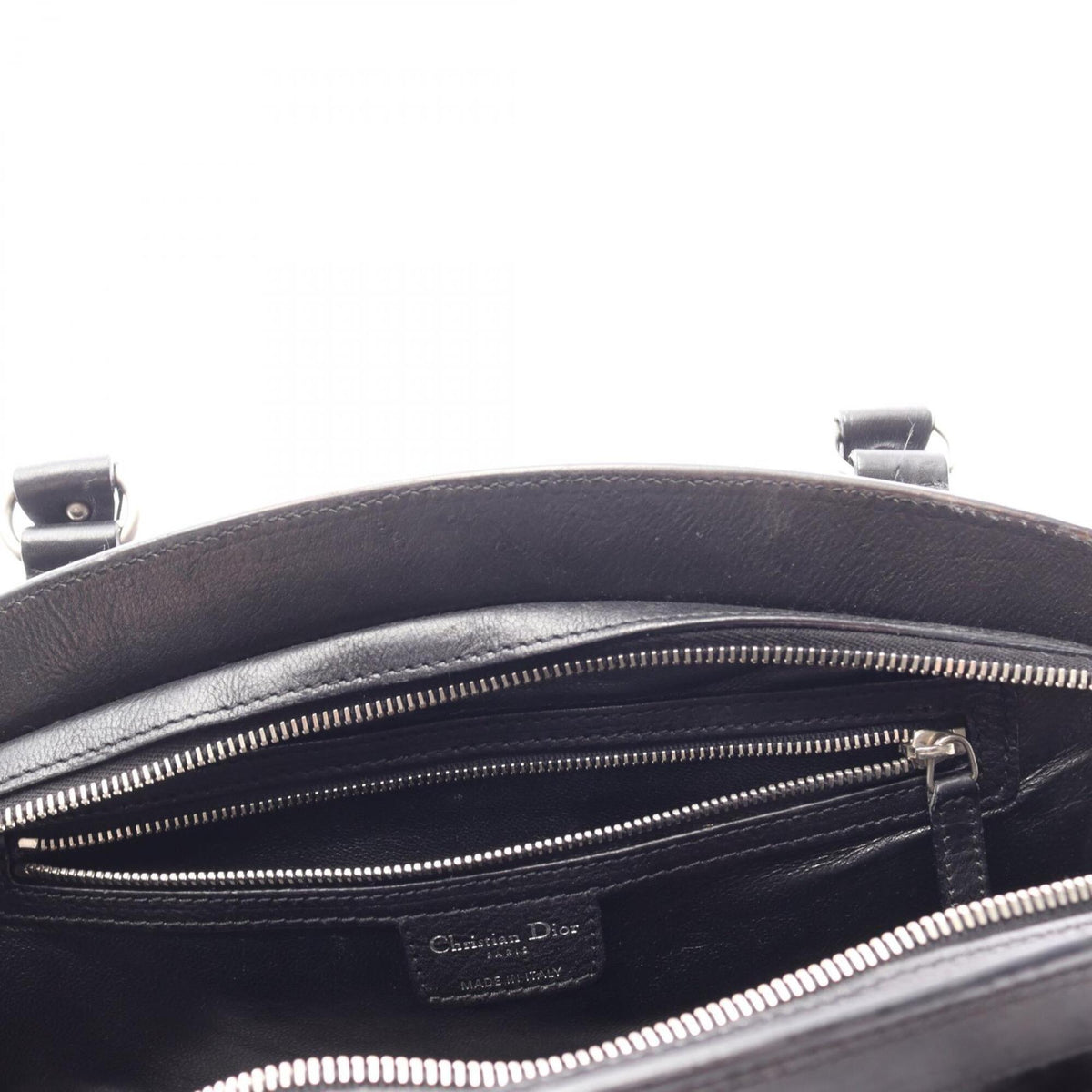 Christian Dior Black Leather Handbag (Pre-Owned)
