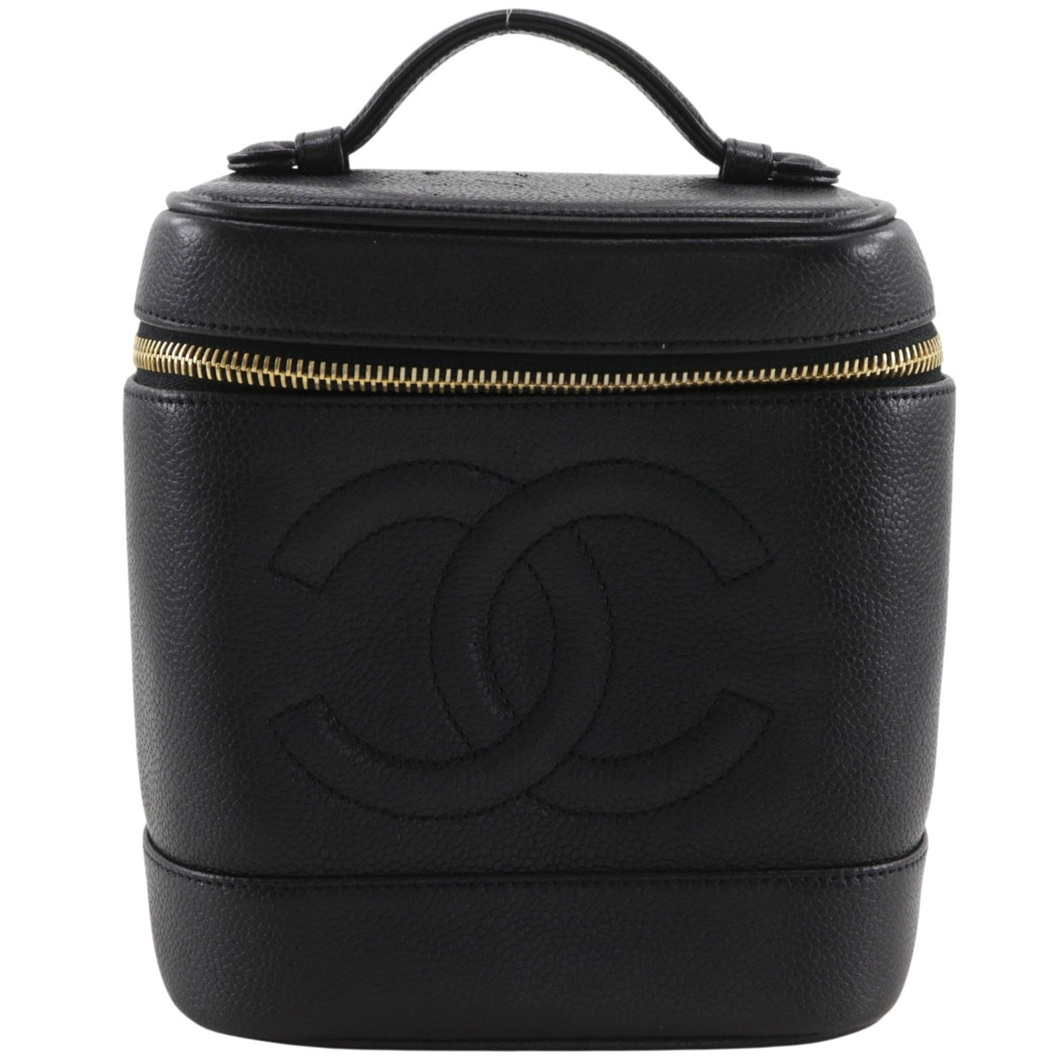 Chanel Black Grained Calfskin (Pre-Owned)