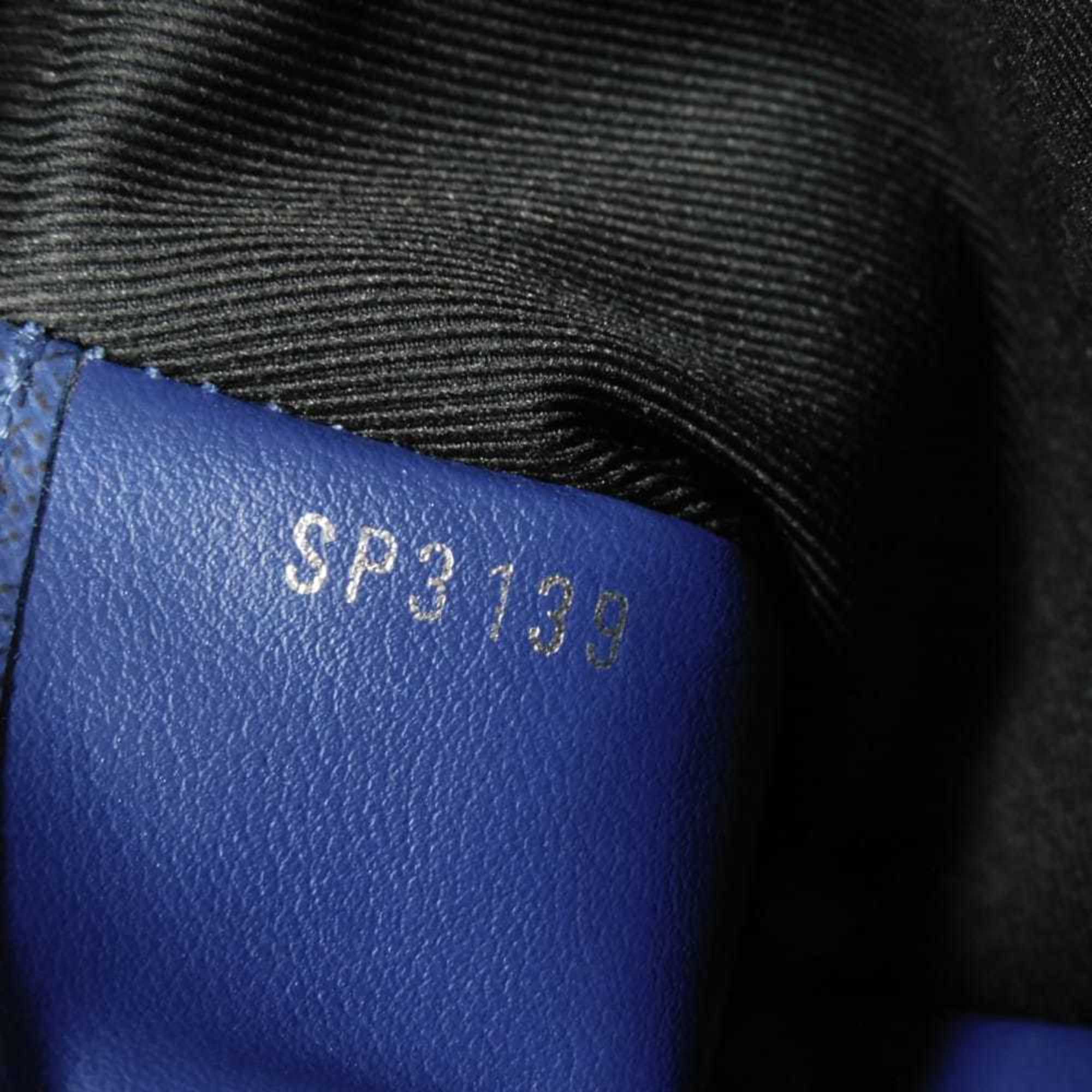 Louis Vuitton Blue Cobalt Monogram Monogram Cobalt Taiga Leather Leather Canvas Monogram Pochette Pouch (Pre-Owned)