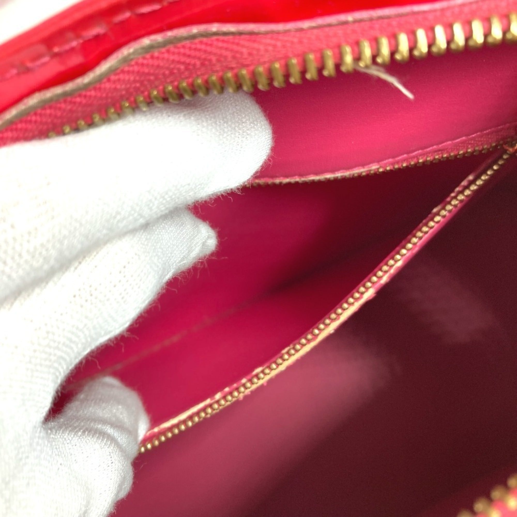 Louis Vuitton Fuchsia Pink Galle Pink Monogram Vernis Handbag Shoulder Bag Tote Bag (Pre-Owned)