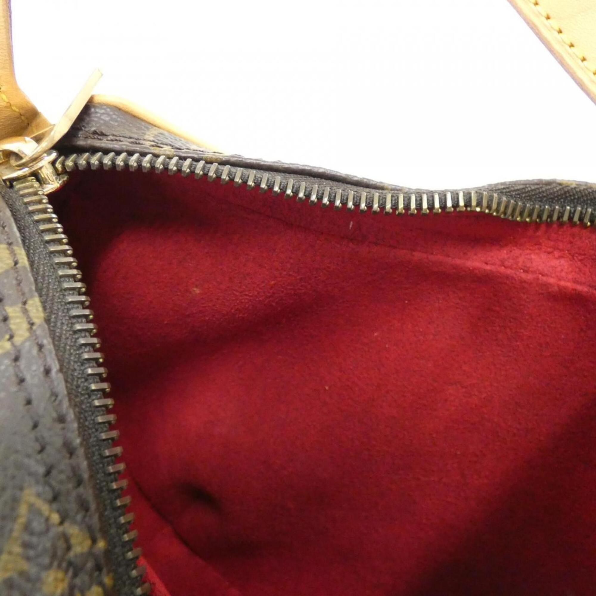 Louis Vuitton Marron Coated Canvas Pochette Shoulder Bag (Pre-Owned)