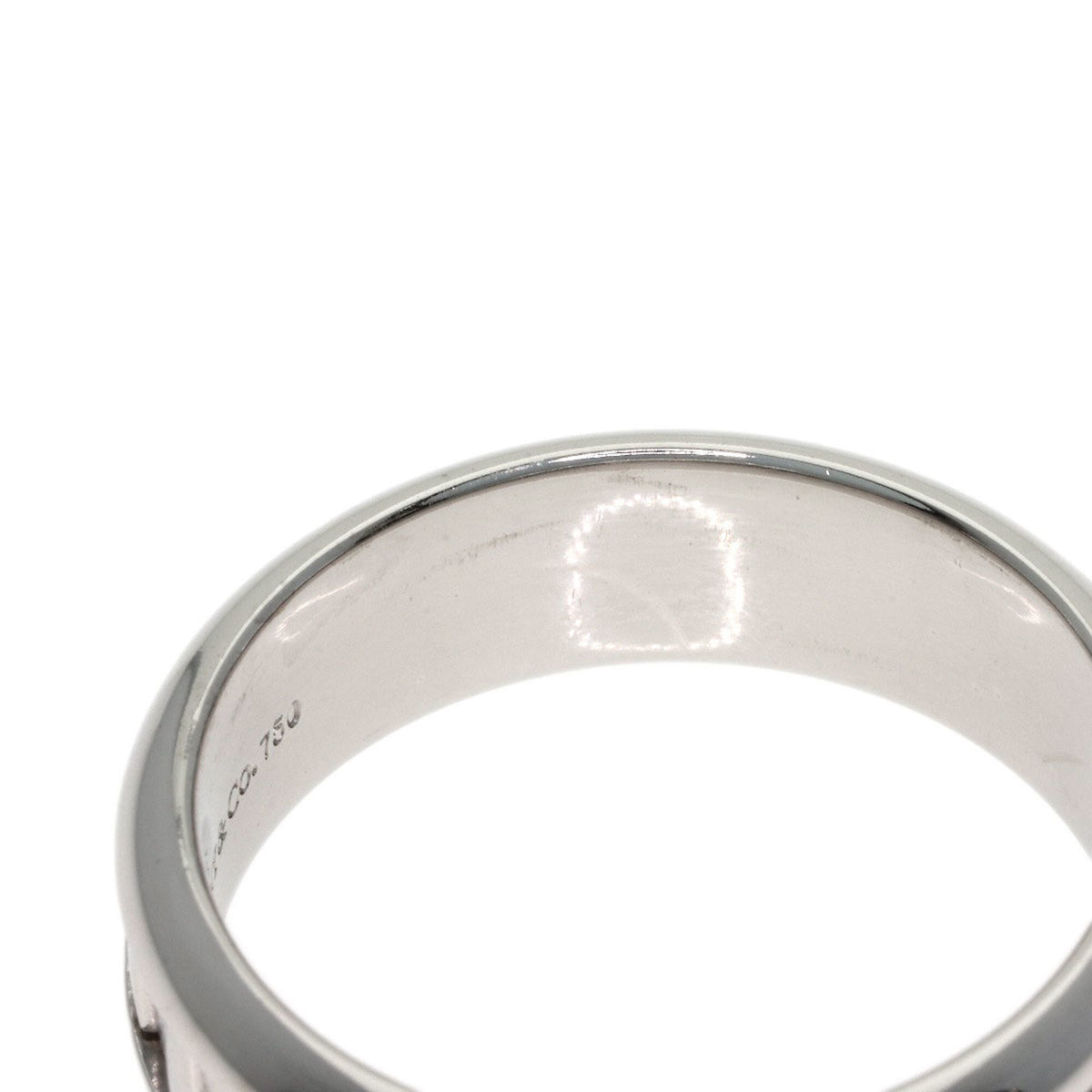 Tiffany White Gold (18K) Band Ring (Pre-Owned)