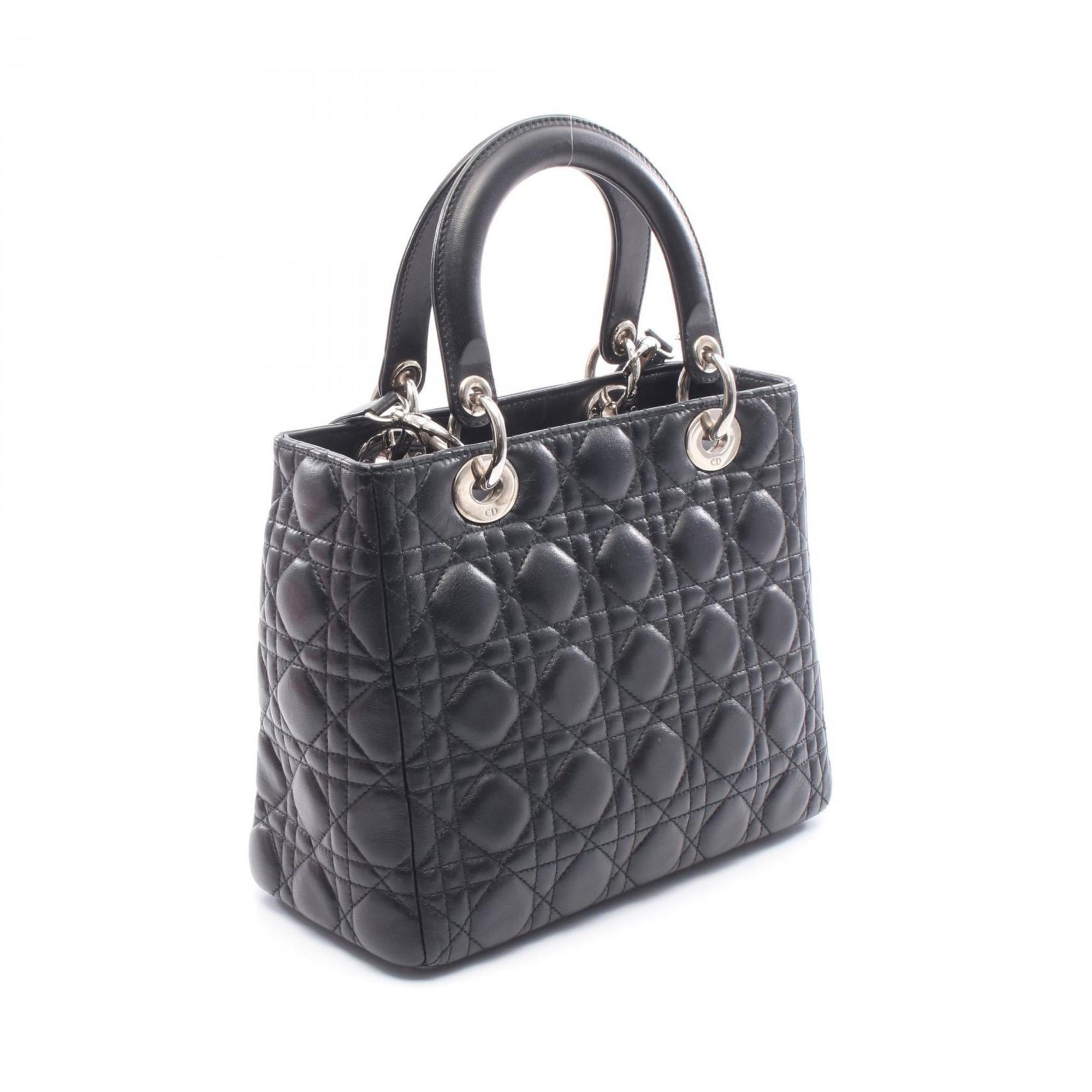 Christian Dior Black Leather Handbag (Pre-Owned)