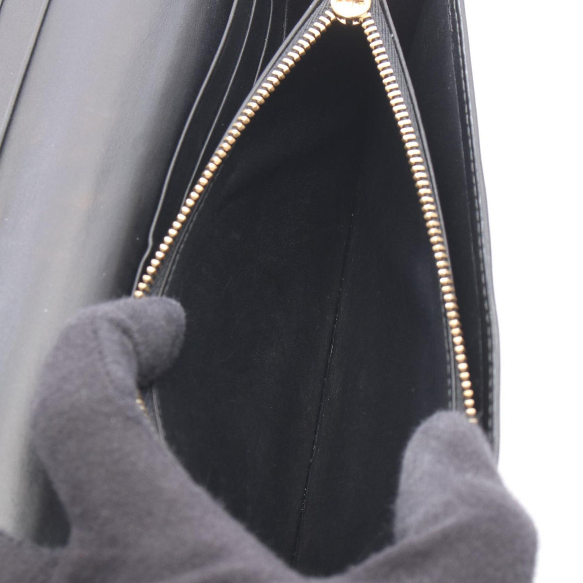 Loewe Black Leather Long Wallet (Bi-Fold) (Pre-Owned)