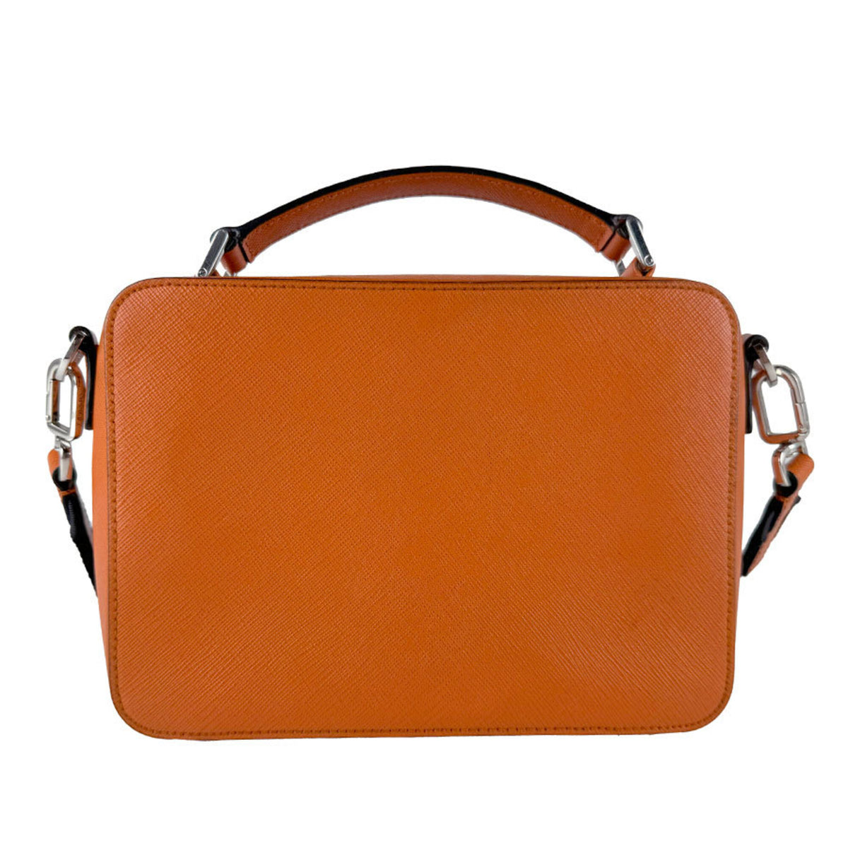 Prada Orange Leather Shoulder Bag (Pre-Owned)