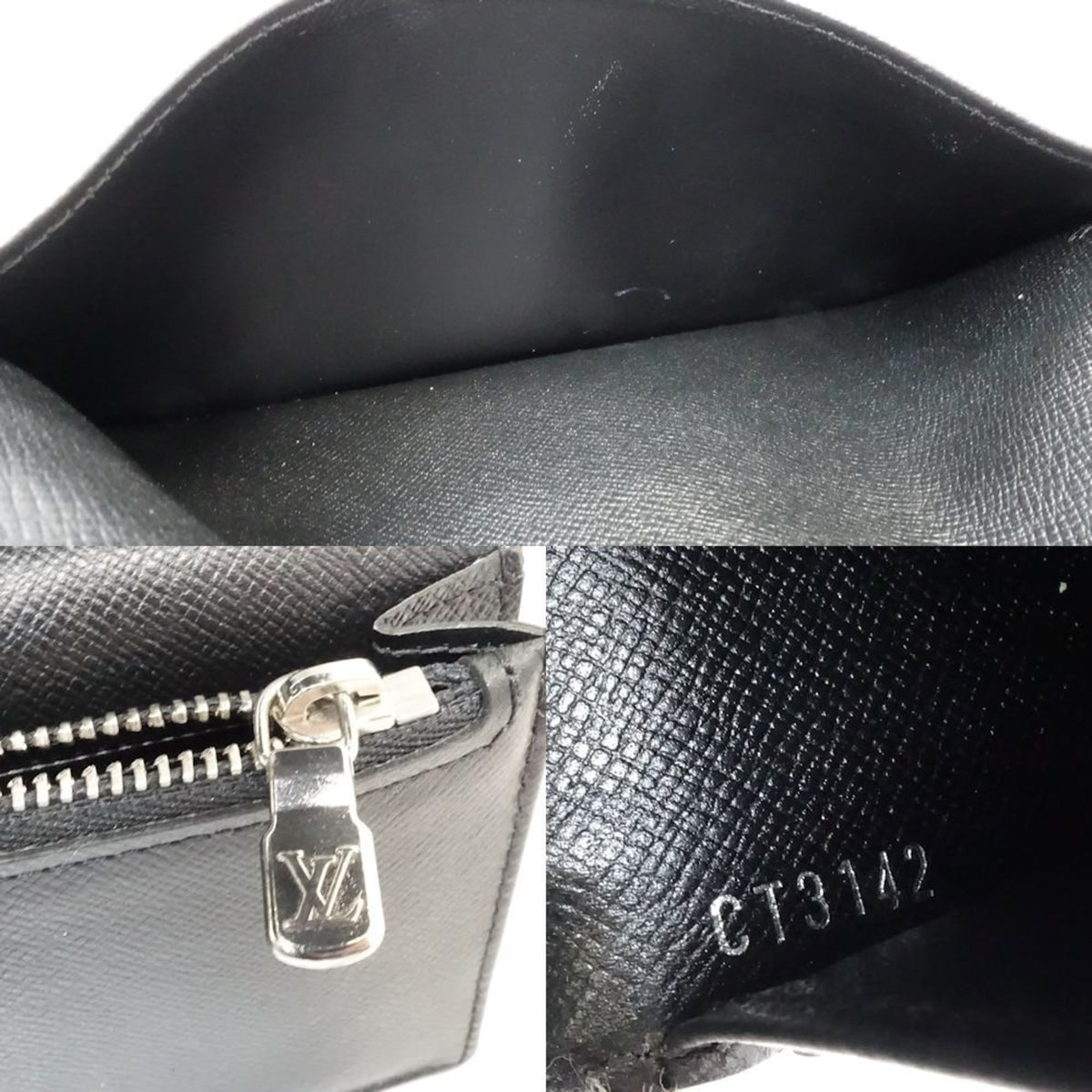 Louis Vuitton Black Canvas Coin Purse/Coin Case (Pre-Owned)