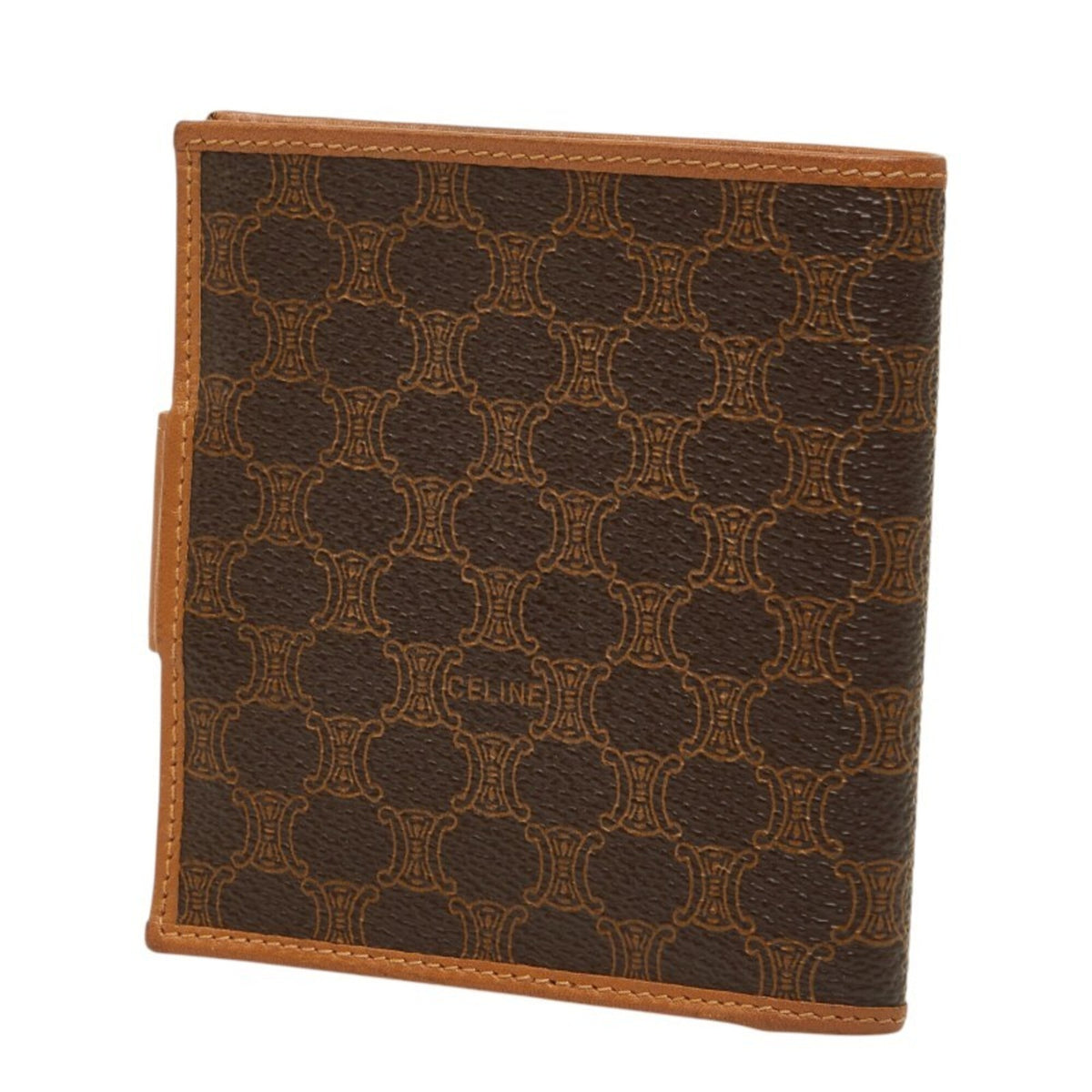 Celine Macadam Brown Pvc Leather Wallet (Bi-Fold) (Pre-Owned)