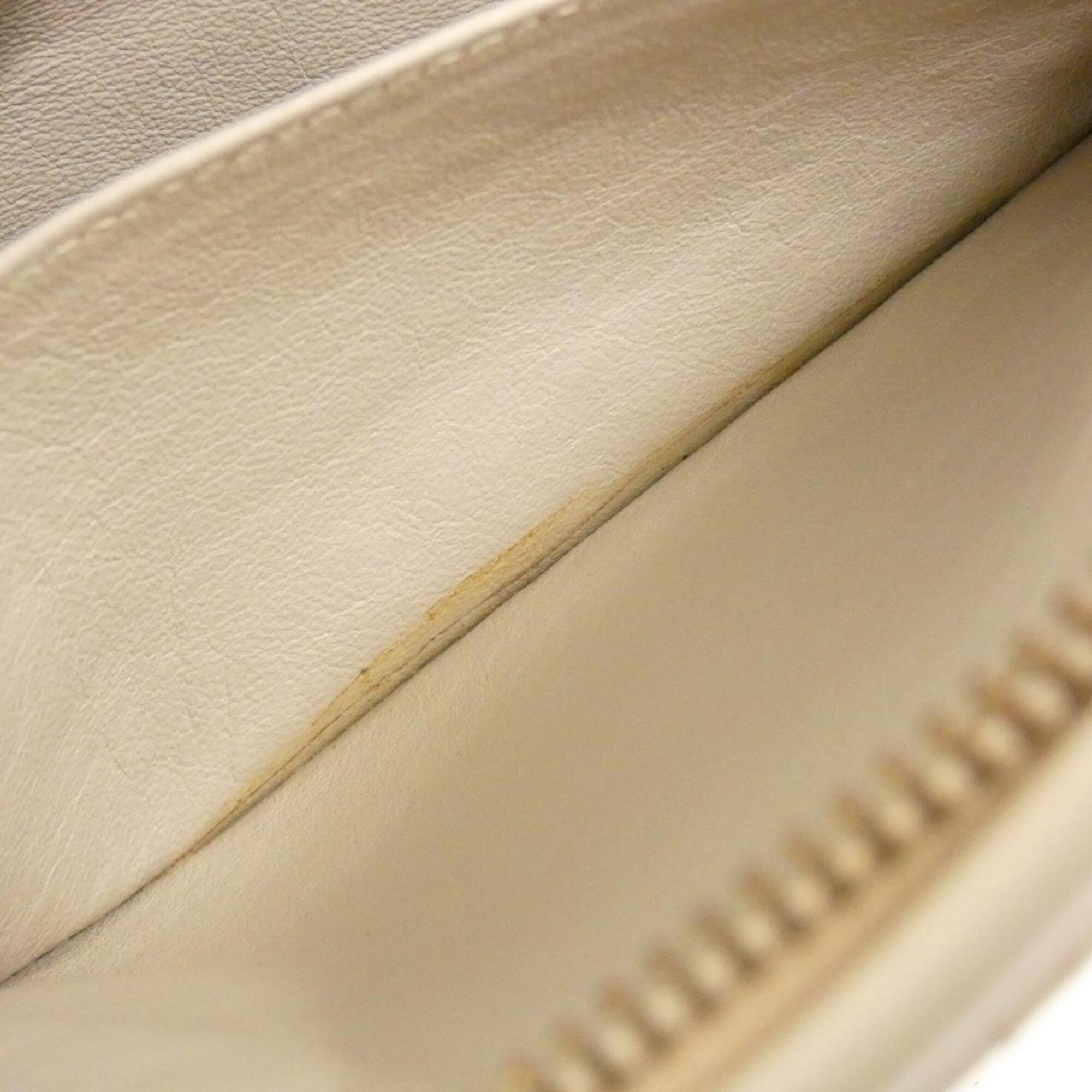 Chanel Beige Leather Handbag (Pre-Owned)