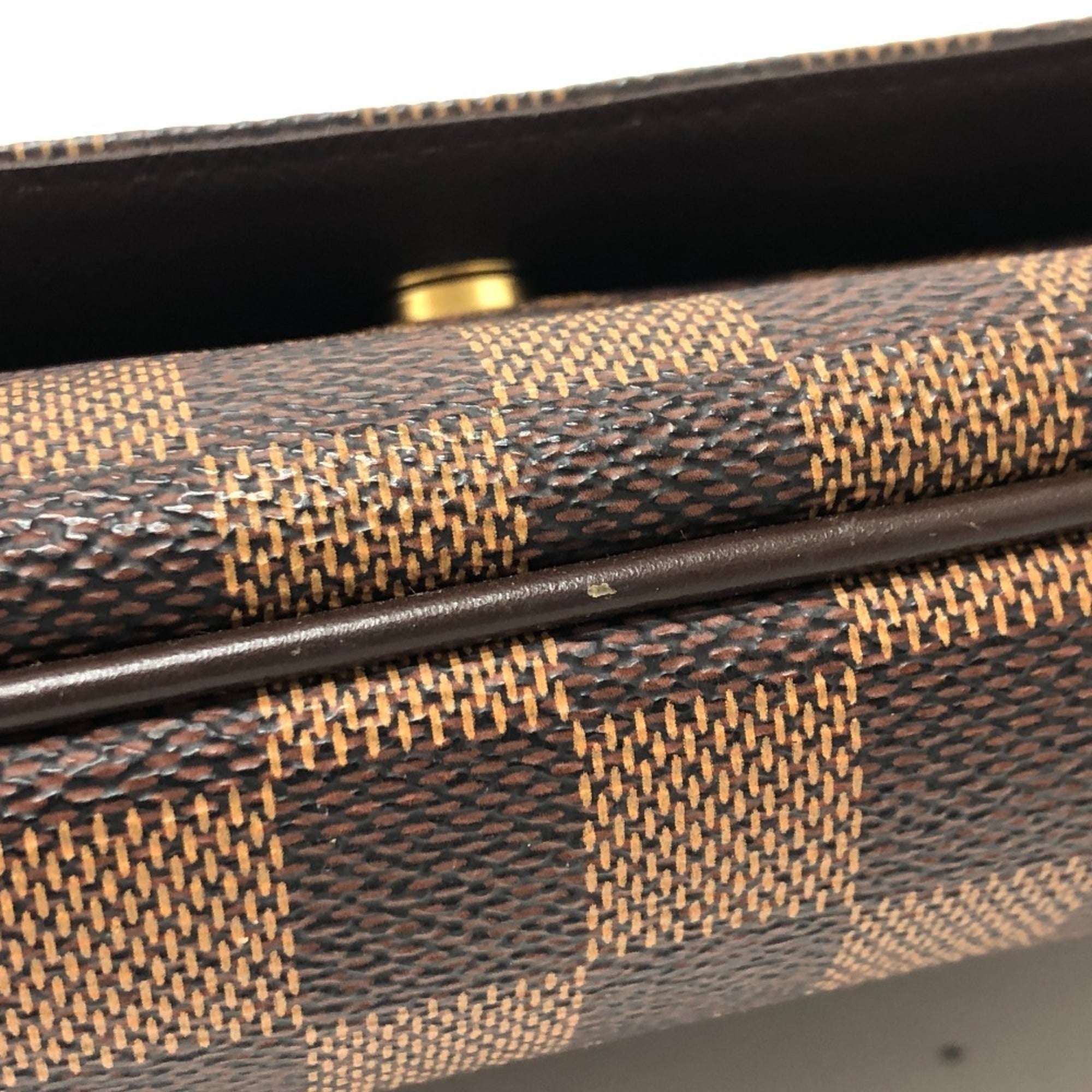 Louis Vuitton Ebene Damier Canvas Handbag Shoulder Bag (Pre-Owned)