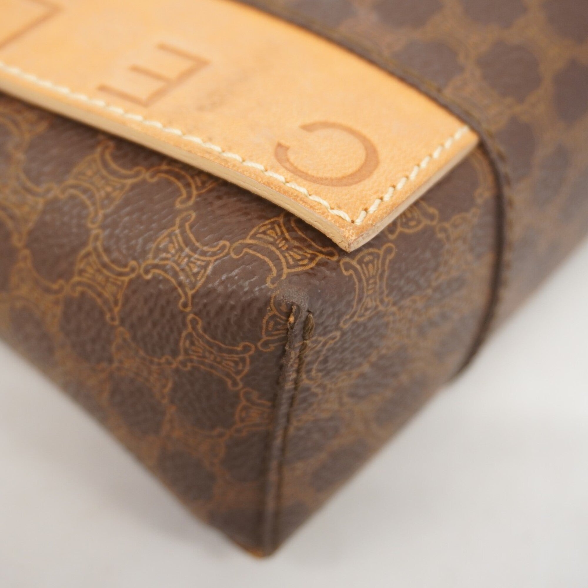 Celine Brown Pvc Handbag (Pre-Owned)