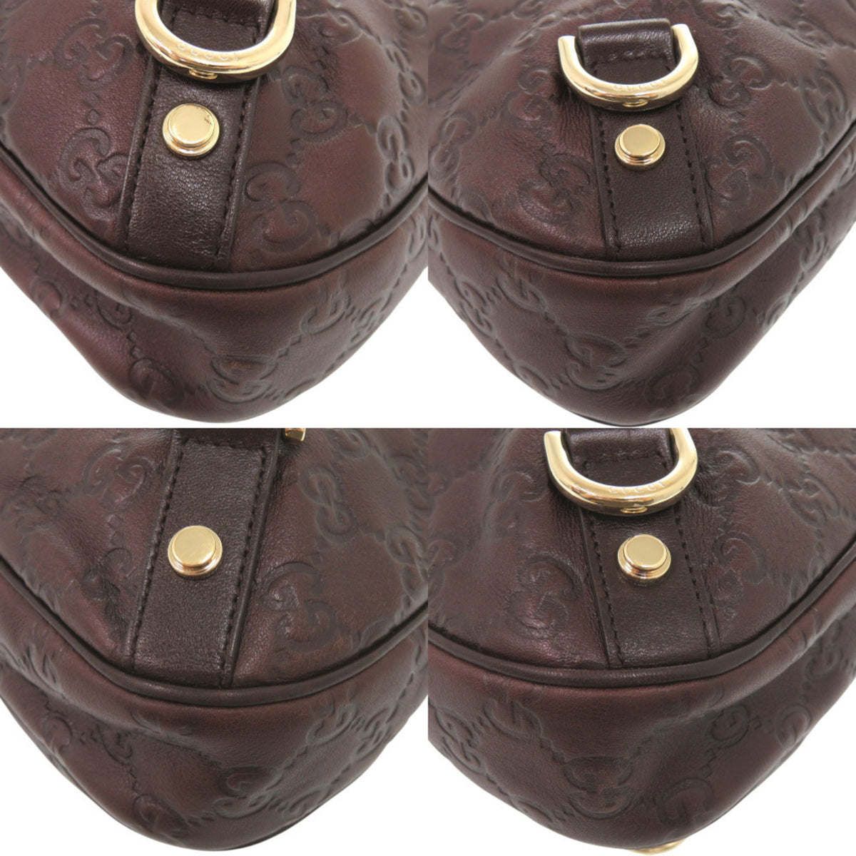 Gucci Brown Leather Shoulder Bag (Pre-Owned)