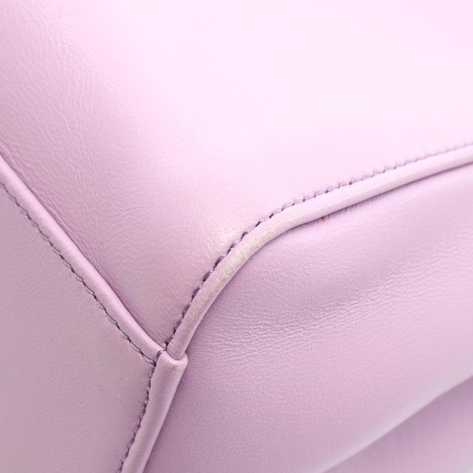 Fendi Purple Leather Handbag (Pre-Owned)