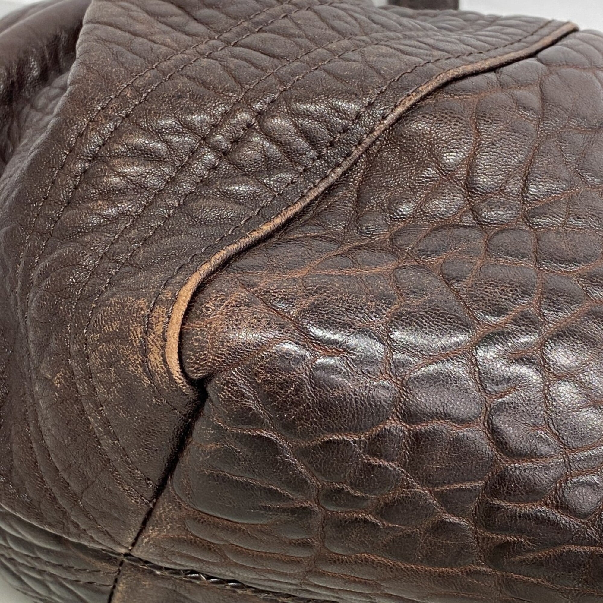 Fendi Brown Leather Handbag (Pre-Owned)