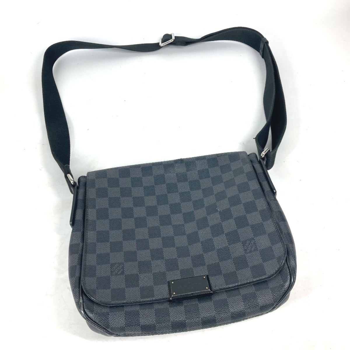 Louis Vuitton Black Damier Graphite Shoulder Bag (Pre-Owned)