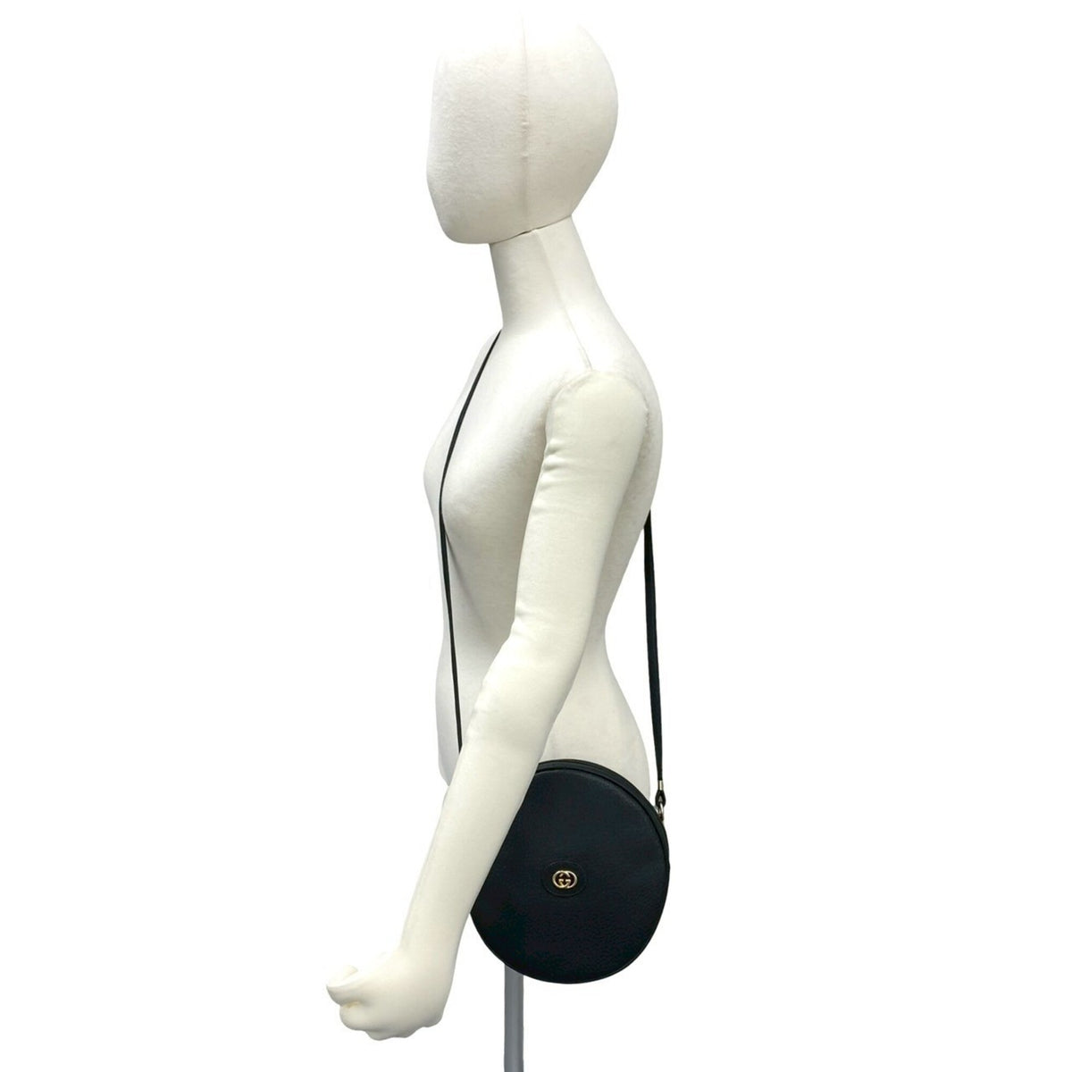 Gucci Black Leather Pochette Shoulder Bag (Pre-Owned)