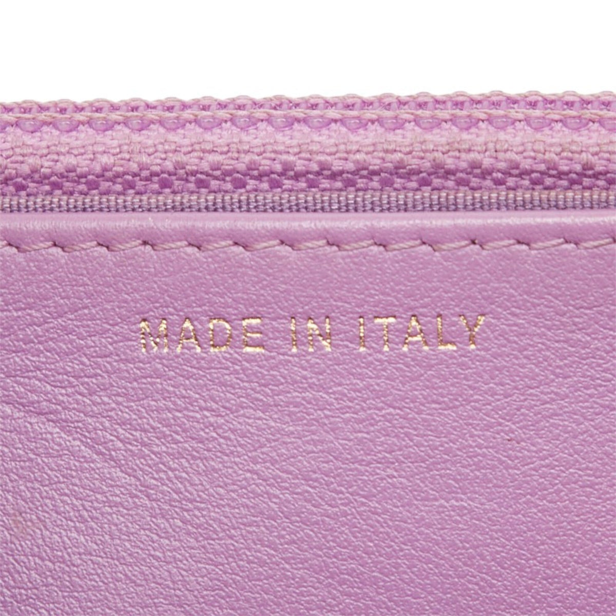 Chanel Purple Grained Calfskin Pochette Shoulder Bag (Pre-Owned)