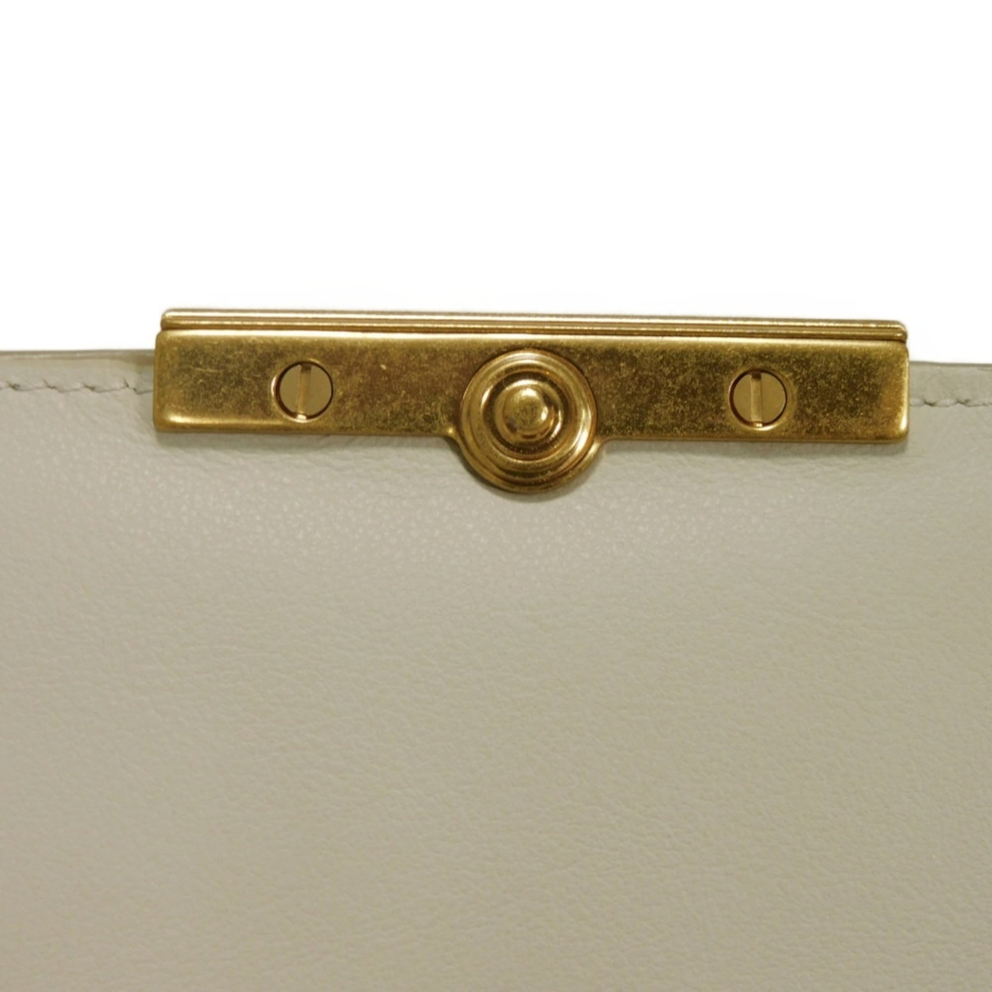 Bottega Veneta Ivory White Leather Wallet (Tri-Fold) (Pre-Owned)