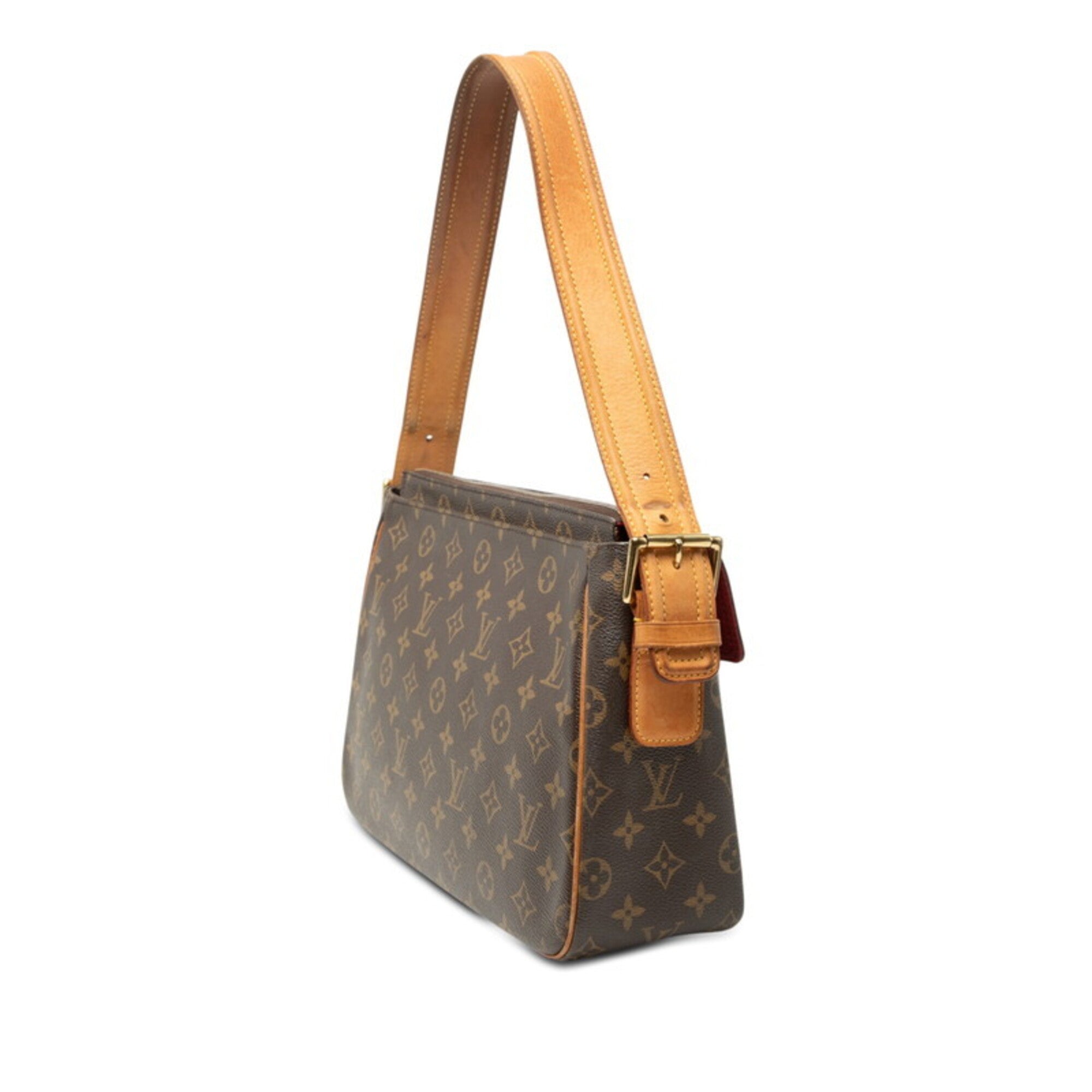 Louis Vuitton Brown Pvc Leather Shoulder Bag (Pre-Owned)