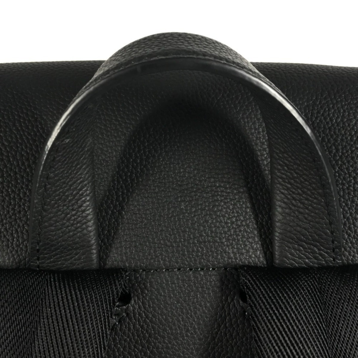 Louis Vuitton Black Noir Leather Backpack (Pre-Owned)