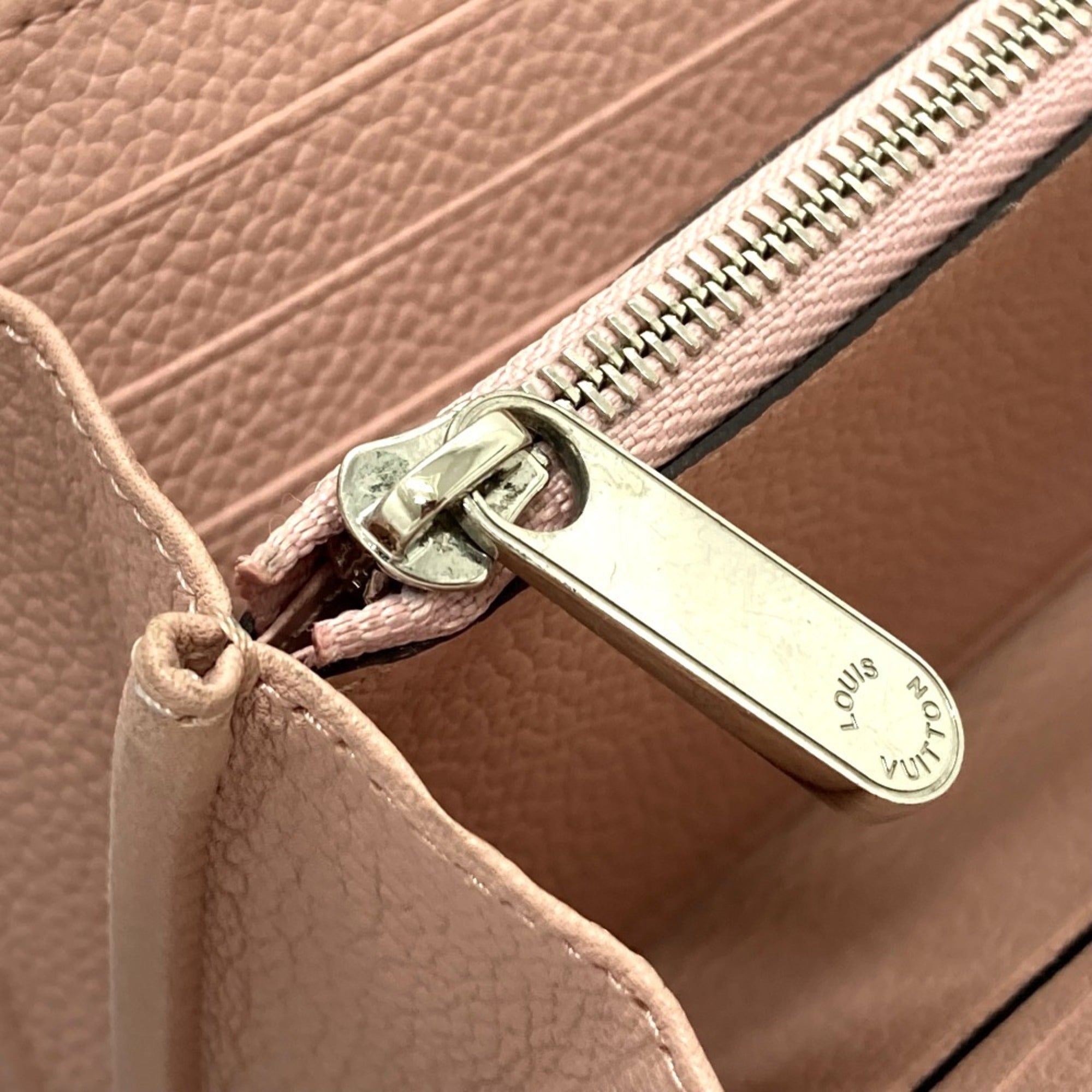 Louis Vuitton Magnolia Pink Mahina Leather Long Wallet (Bi-Fold) (Pre-Owned)