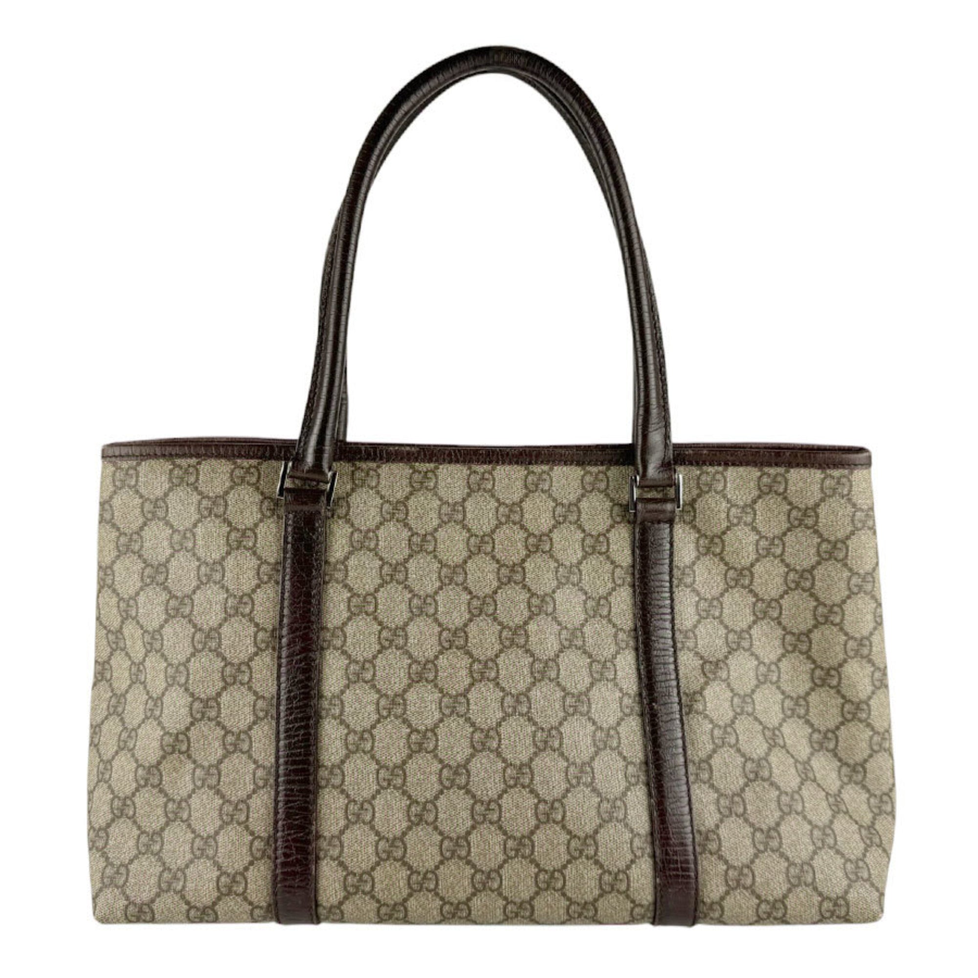 Gucci Brown Gg Supreme Shoulder Bag Tote Bag (Pre-Owned)