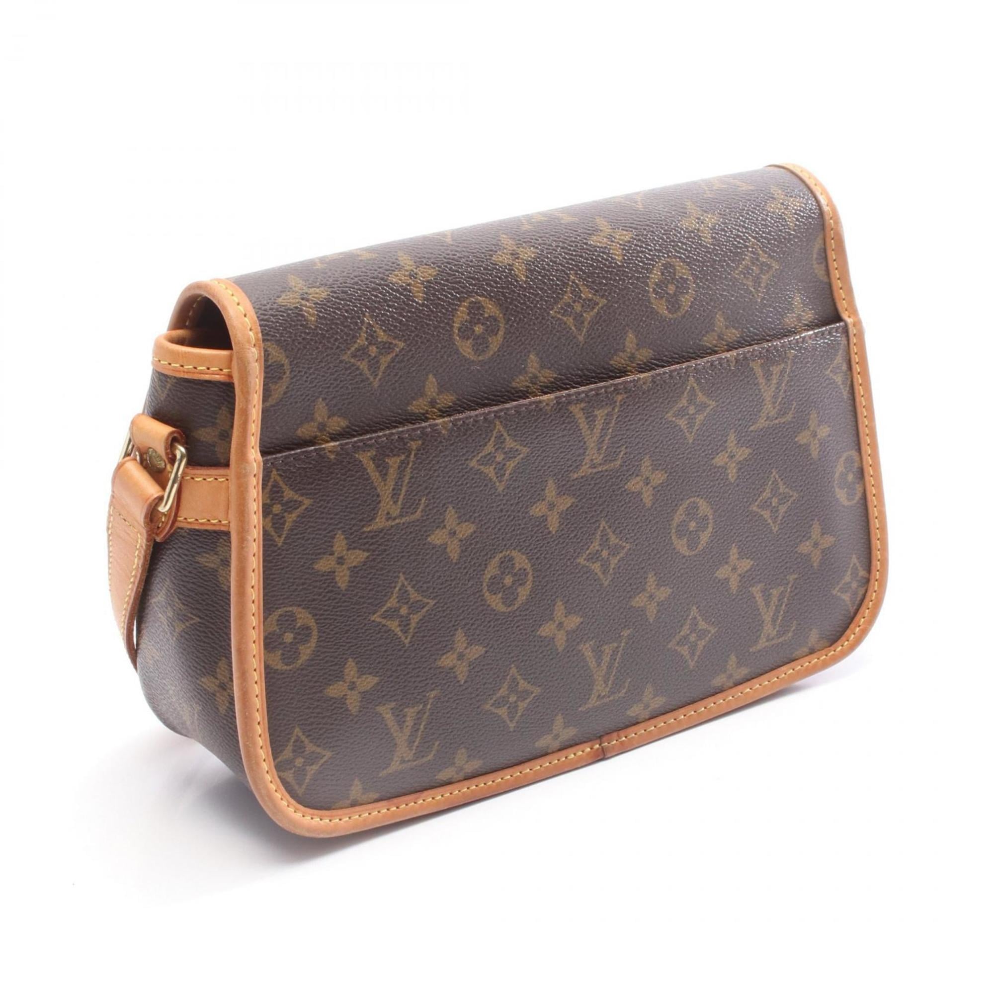 Louis Vuitton Brown Coated Canvas Leather Shoulder Bag (Pre-Owned)