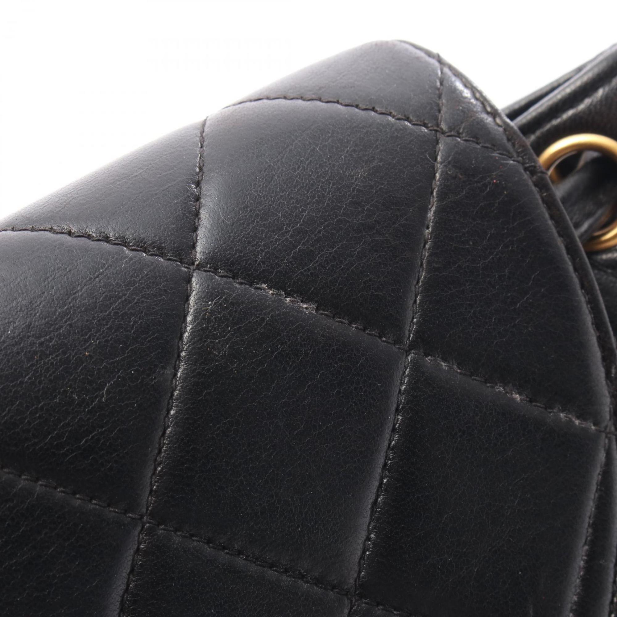 Chanel Black Leather Backpack (Pre-Owned)