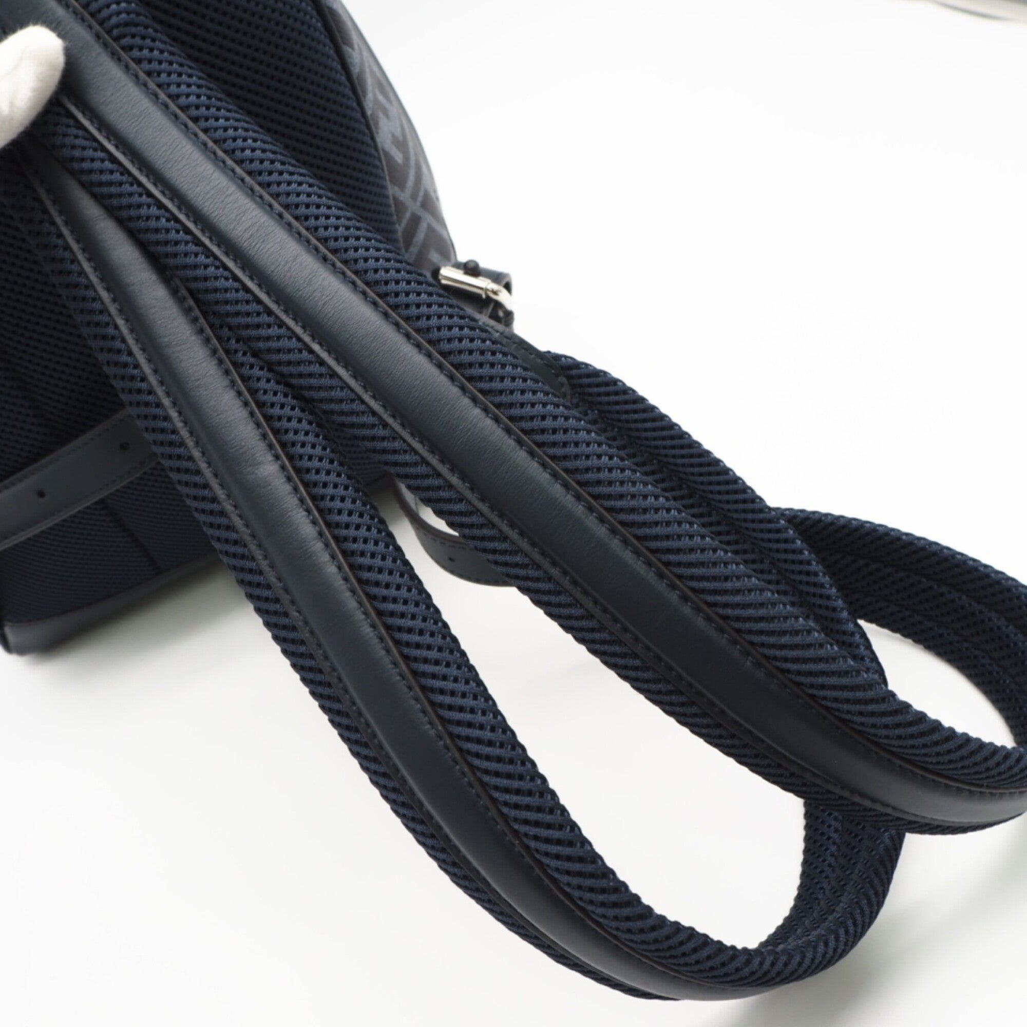 Fendi Blue Coated Canvas Backpack (Pre-Owned)