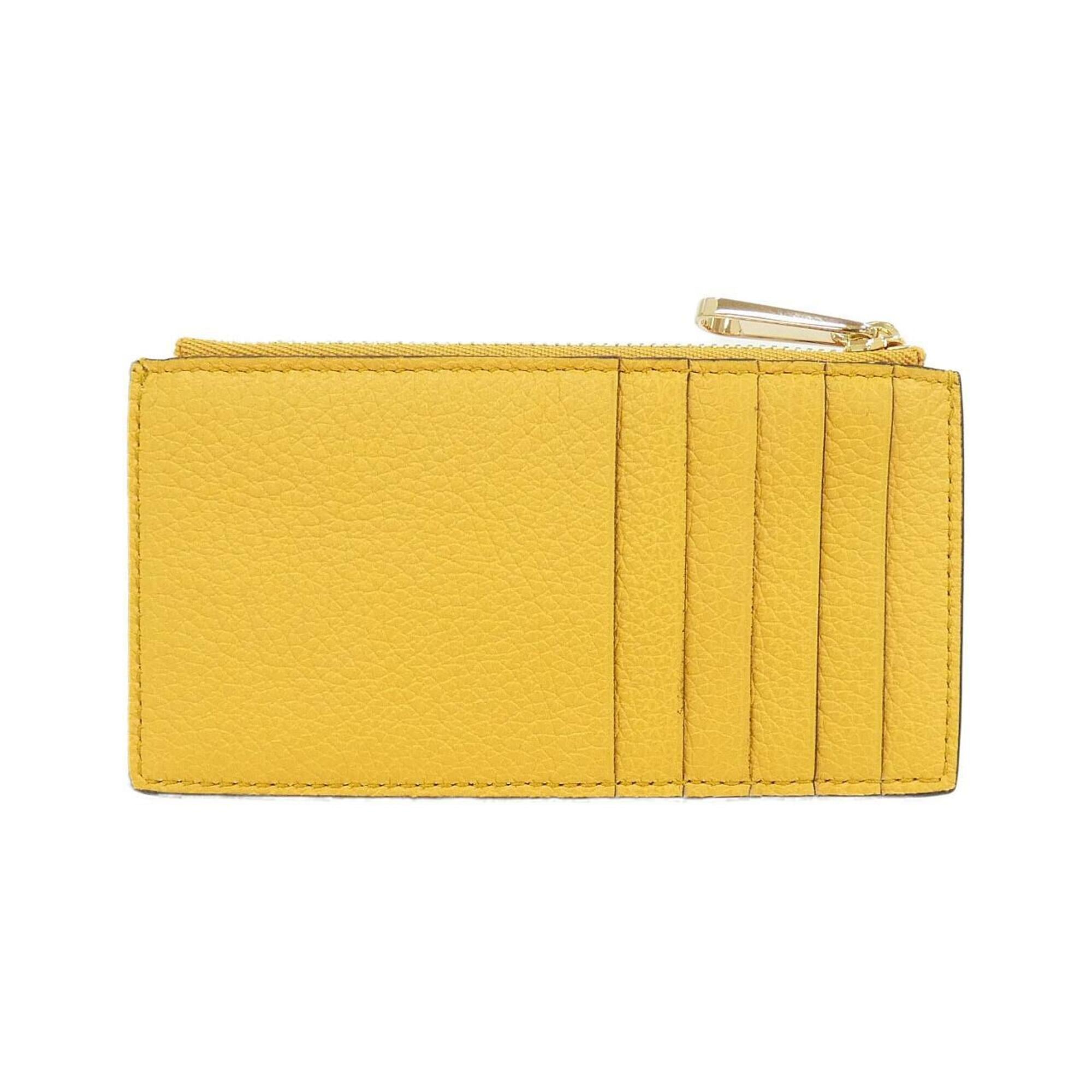 Gucci Yellow Leather Coin Purse/Coin Case (Pre-Owned)