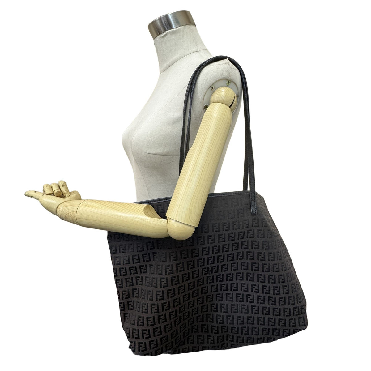 Fendi Brown Zucchino Tote Bag (Pre-Owned)