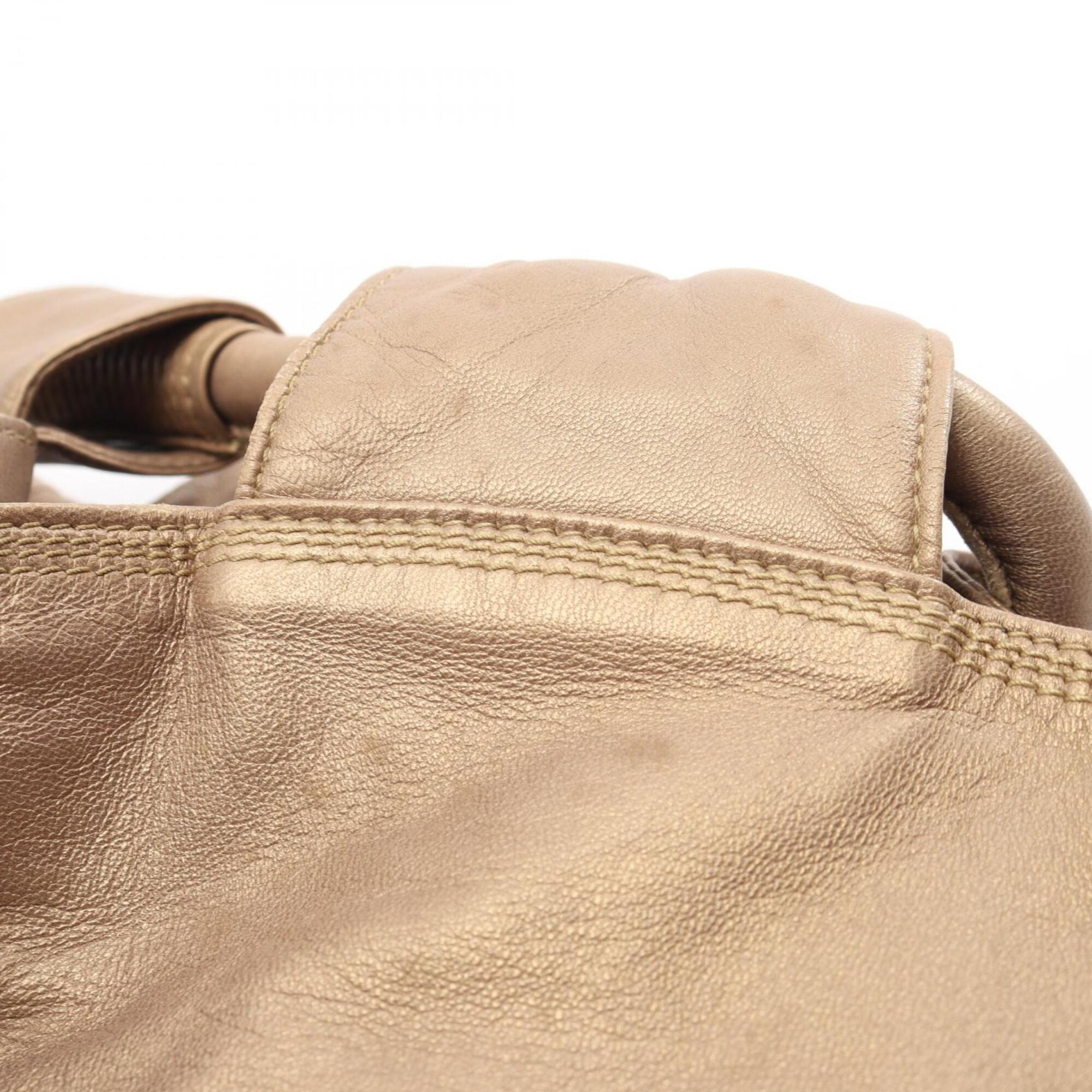 Loewe Gold Leather Handbag (Pre-Owned)