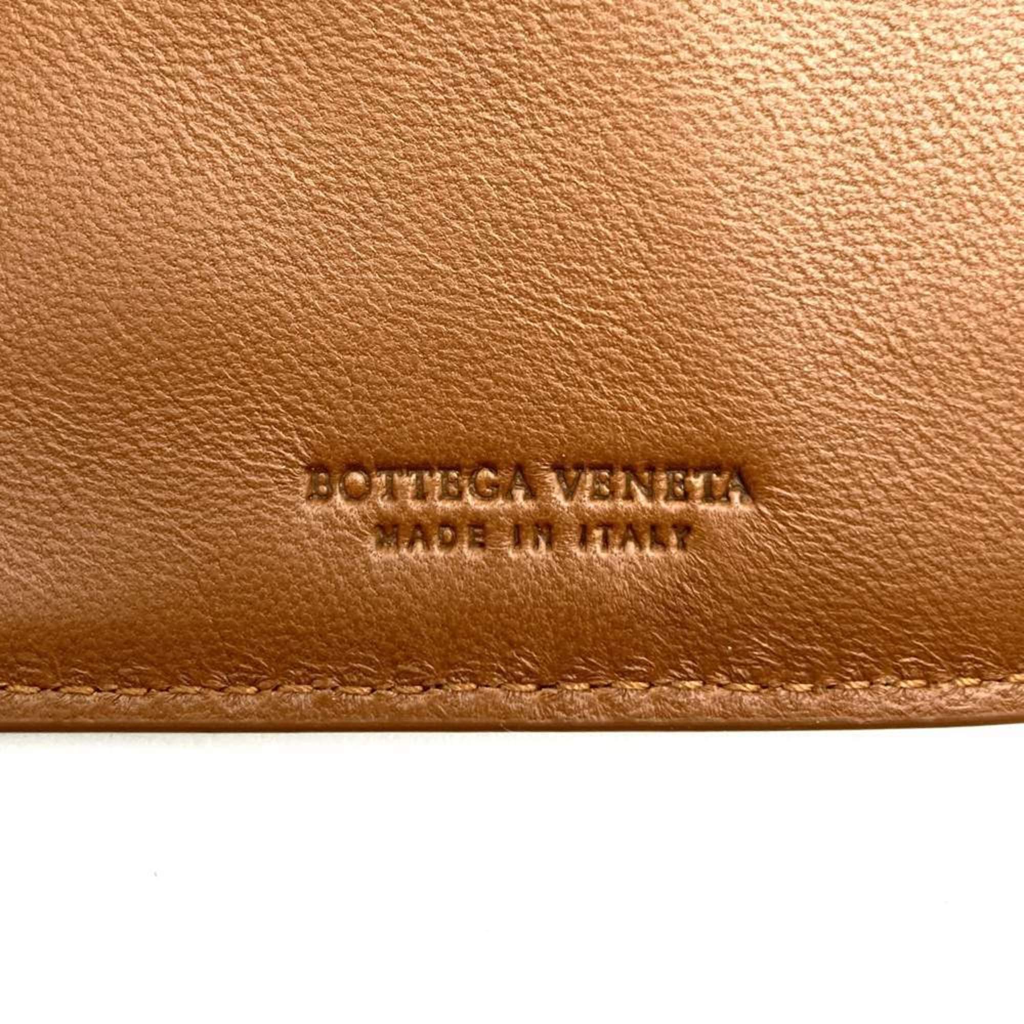 Bottega Veneta Brown Intrecciato Long Wallet (Bi-Fold) (Pre-Owned)