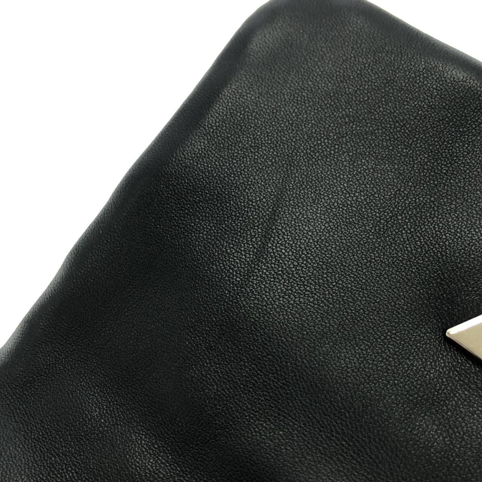 Louis Vuitton Black Yellow Leather Shoulder Bag (Pre-Owned)
